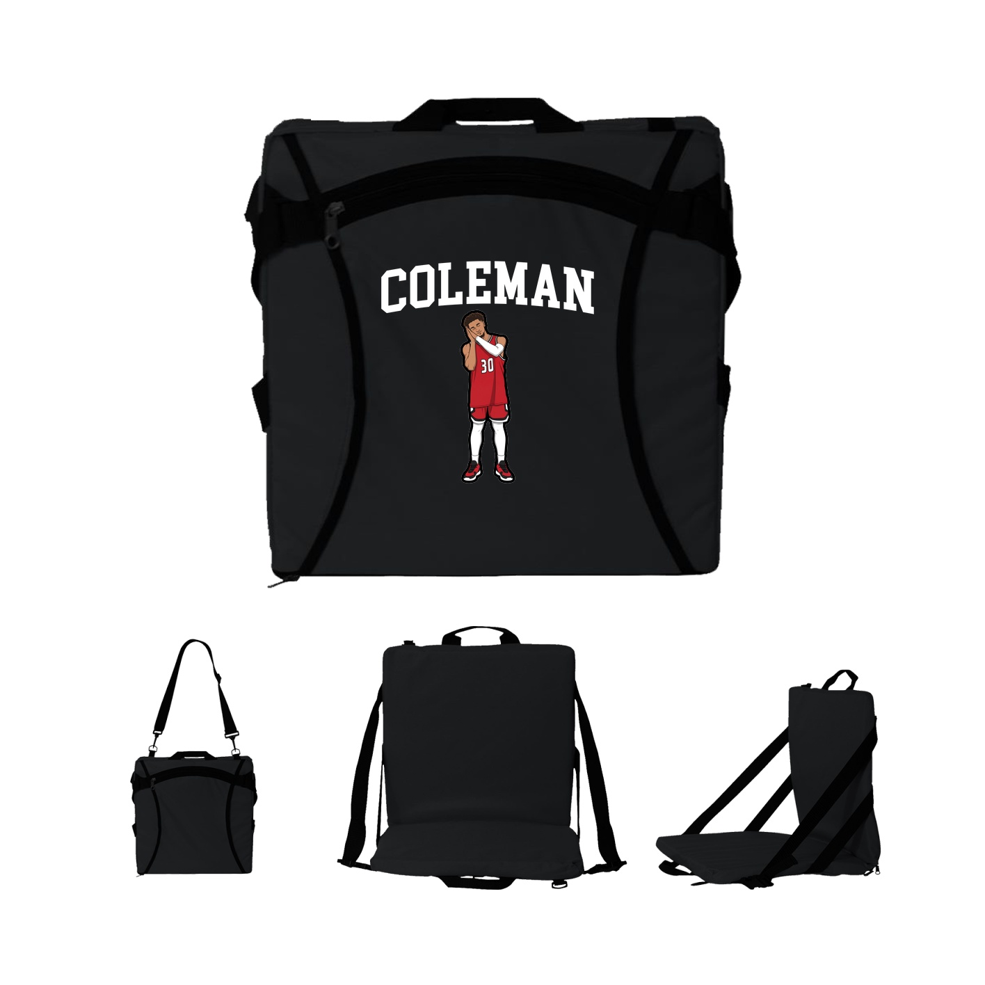 Folding Stadium Seat — Shirsey in Black