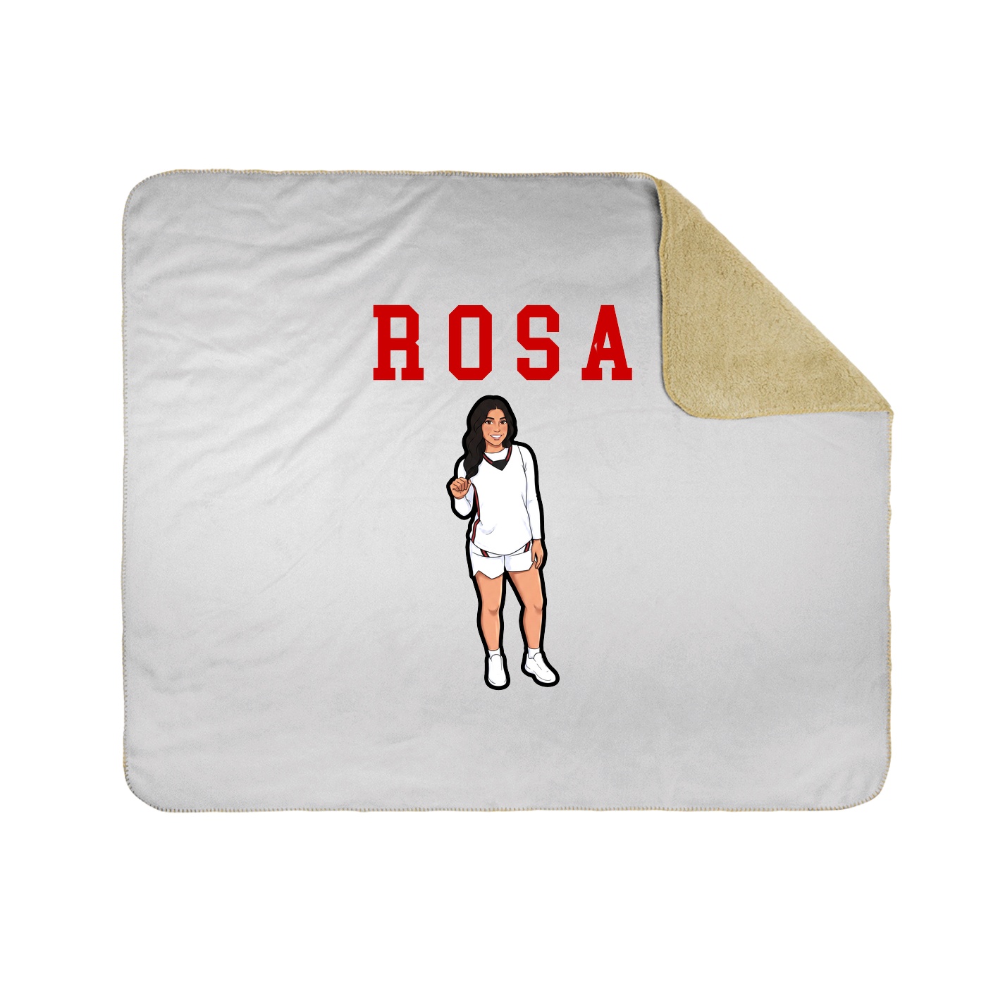 Throw Blanket — Shirsey in White