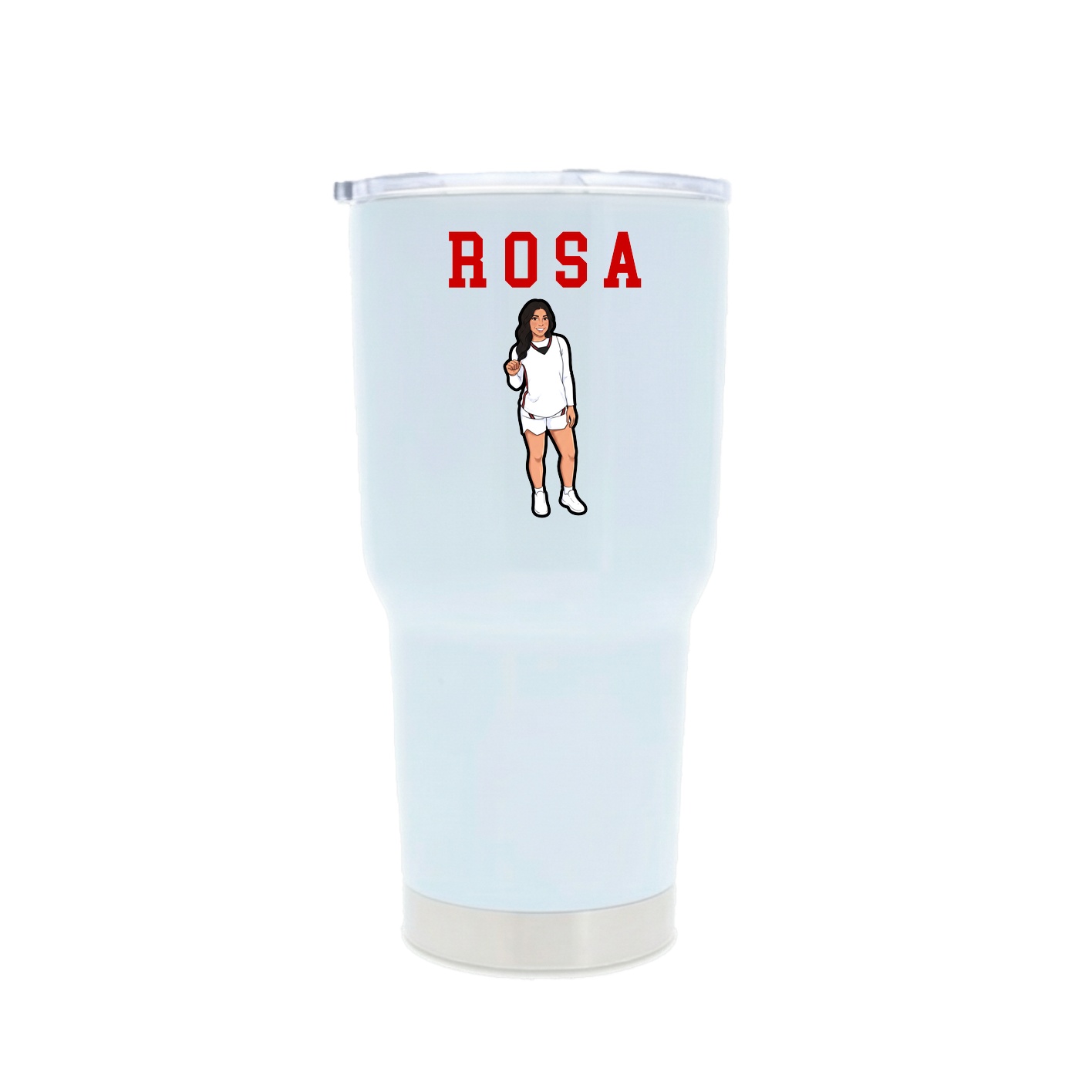30oz Stainless Steel Tumbler — Shirsey in White