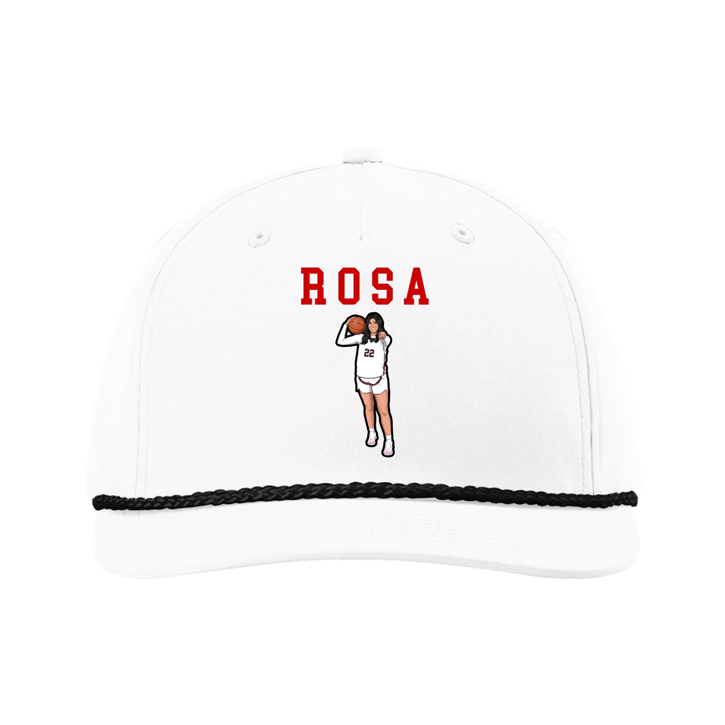 Five-Panel Classic Rope Cap — Shirsey in White