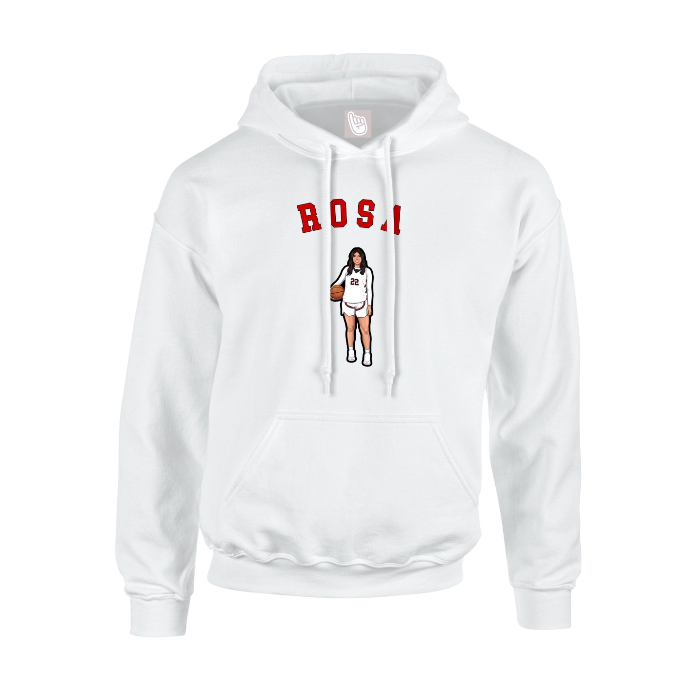 Youth Hoodie — Shirsey Arch in White