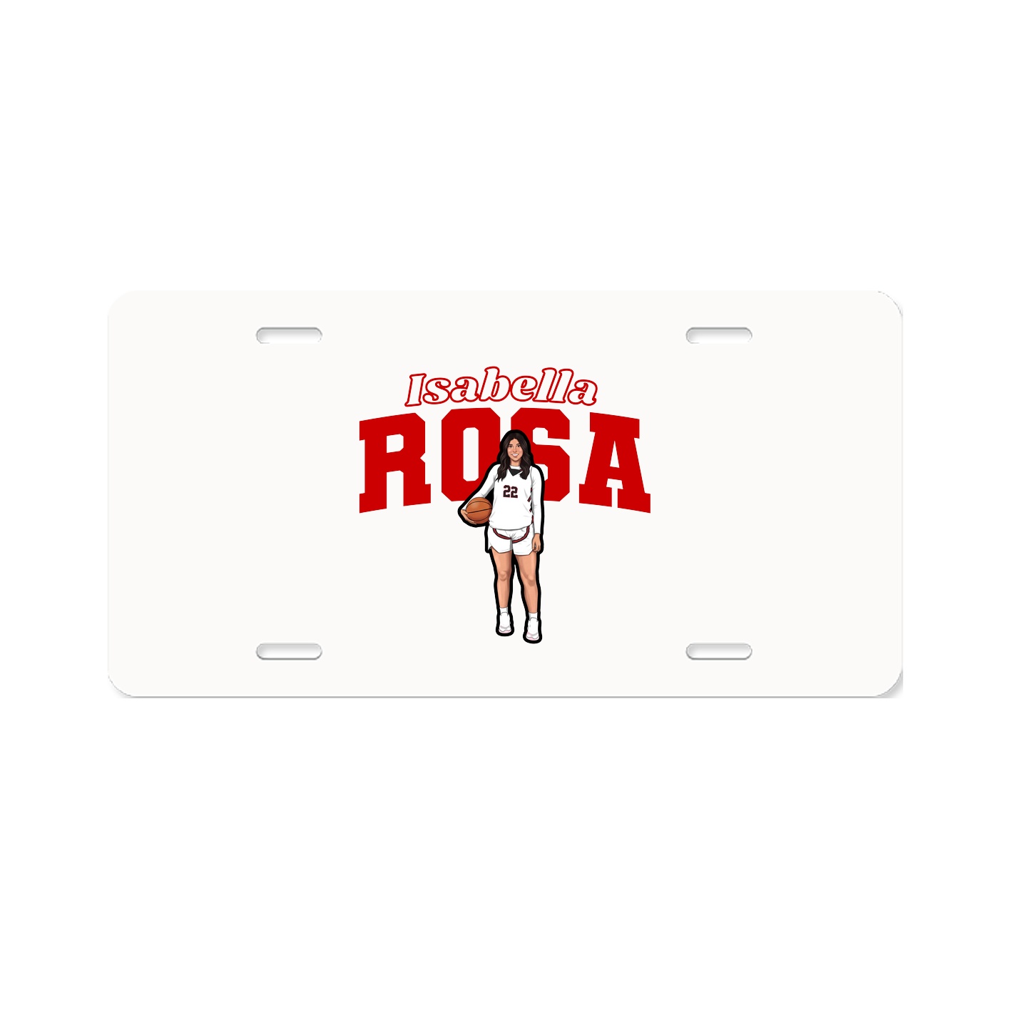 License Plate — Name Arch in Classic