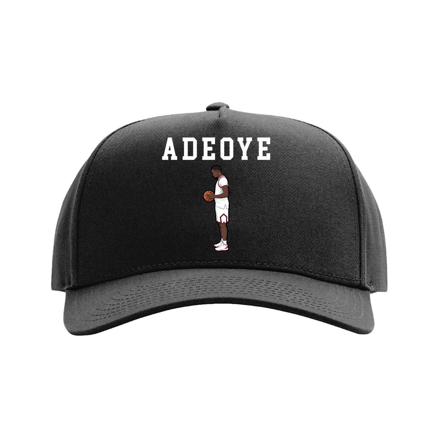 Full Fabric Five-Panel Champ Cap — Shirsey in Black