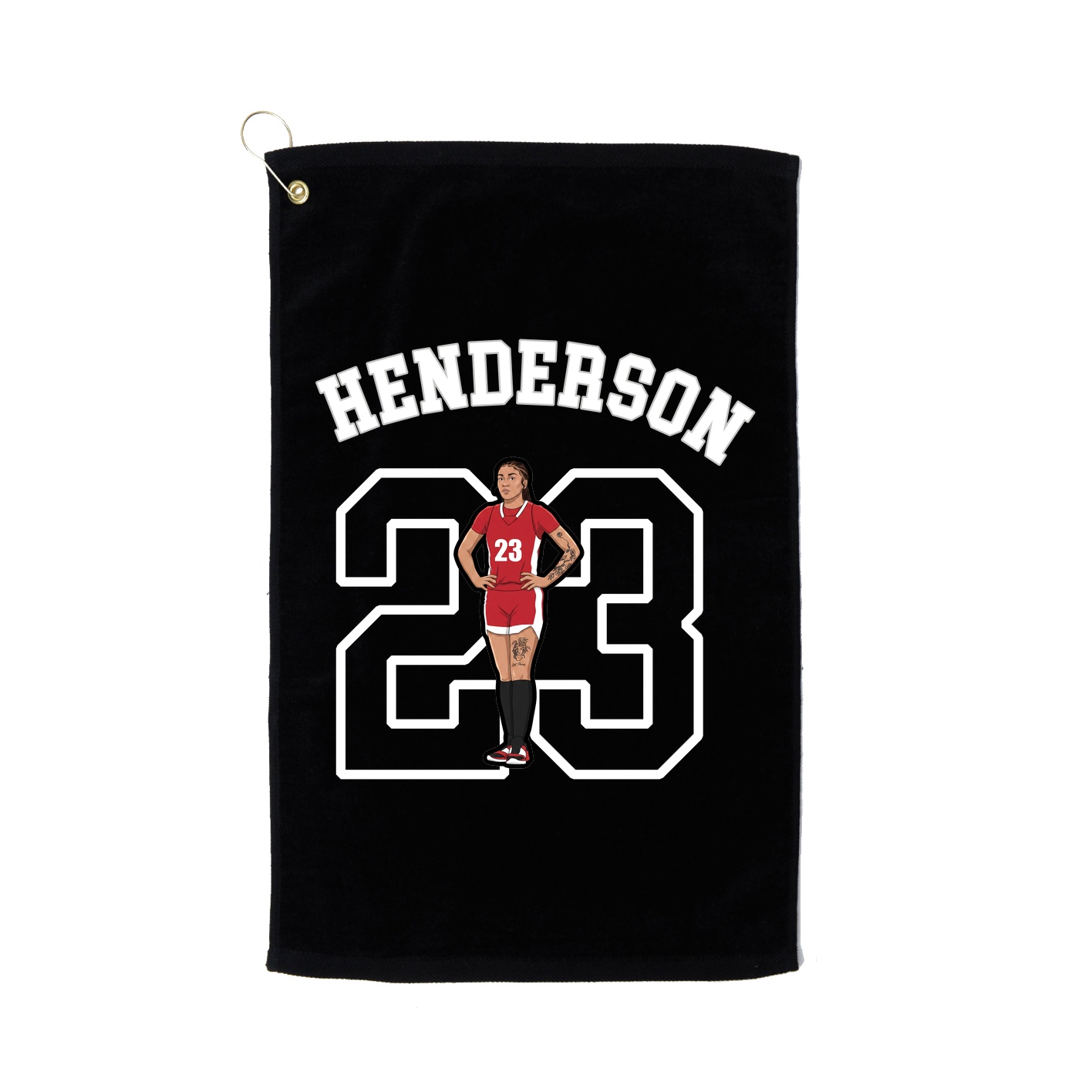 Golf Towel — Shirsey Arch in Black
