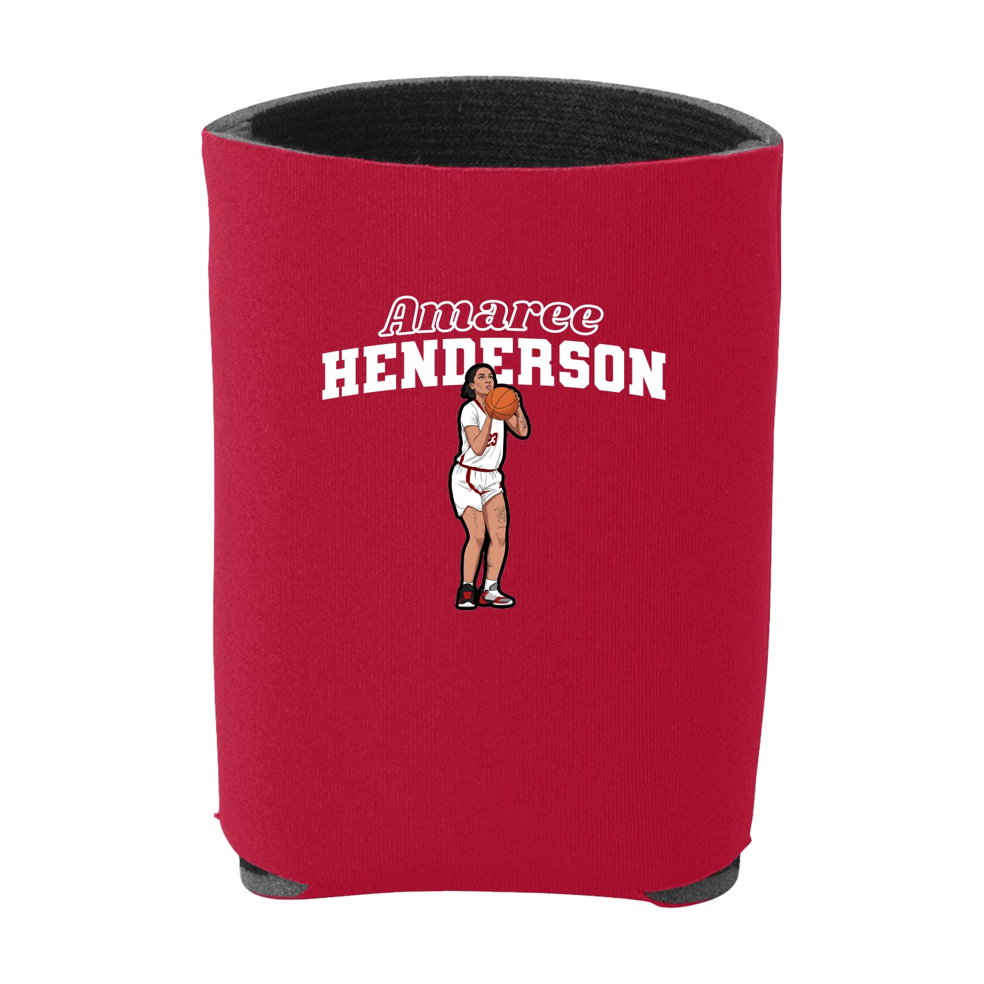 Can Holder — Name Arch in Red