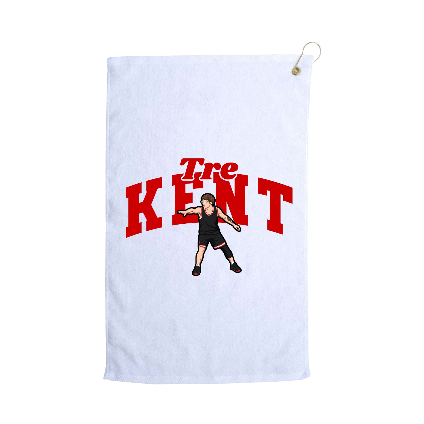 Golf Towel — Signature Arch in White