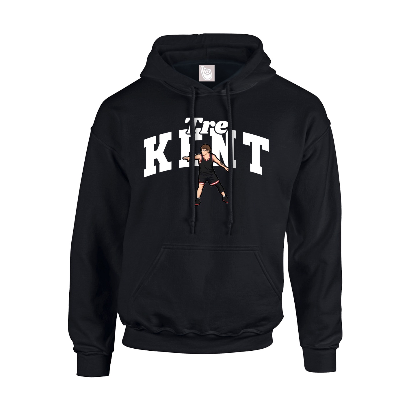 Youth Hoodie — Signature Arch in Black