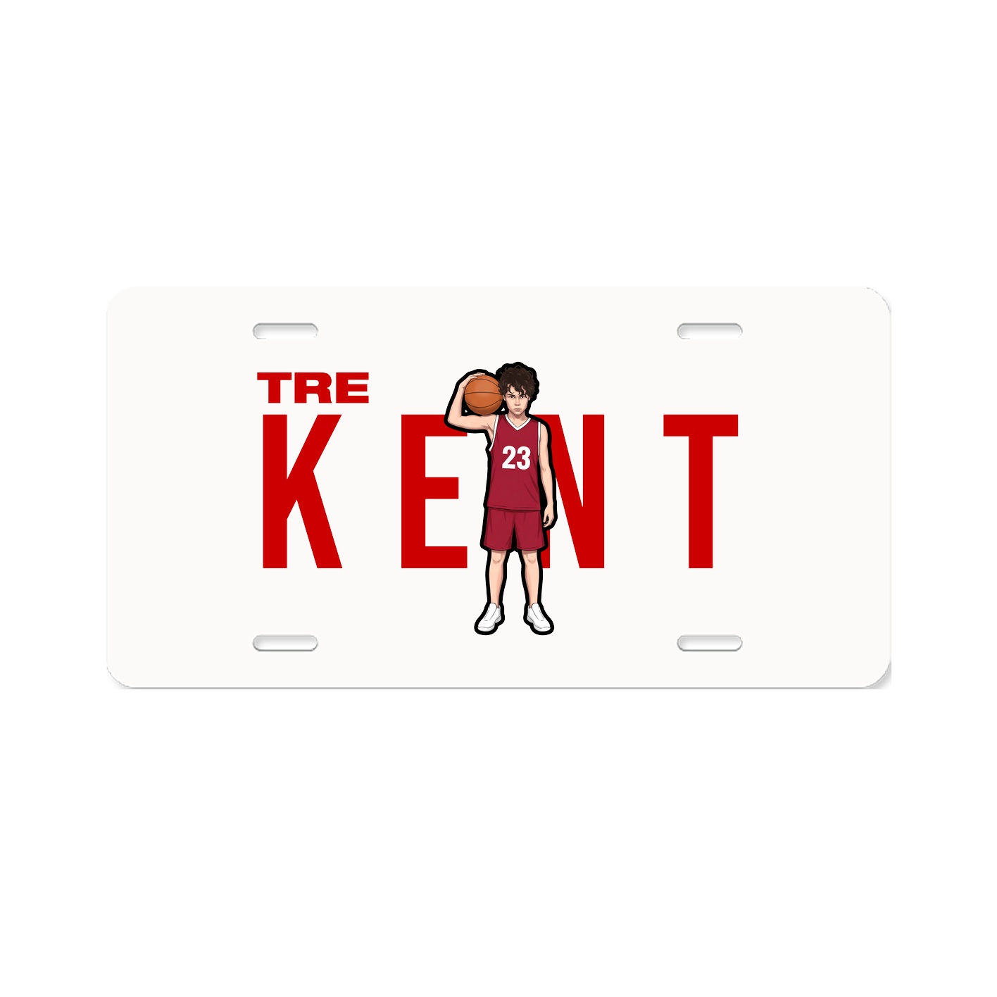 License Plate — Player Name in Classic