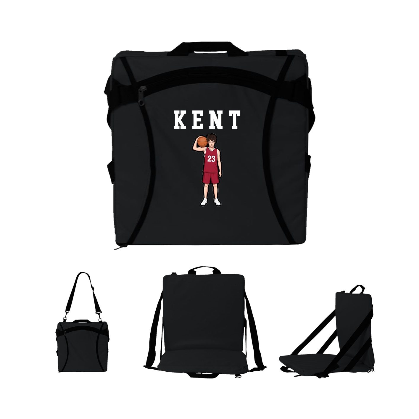 Folding Stadium Seat — Shirsey in Black