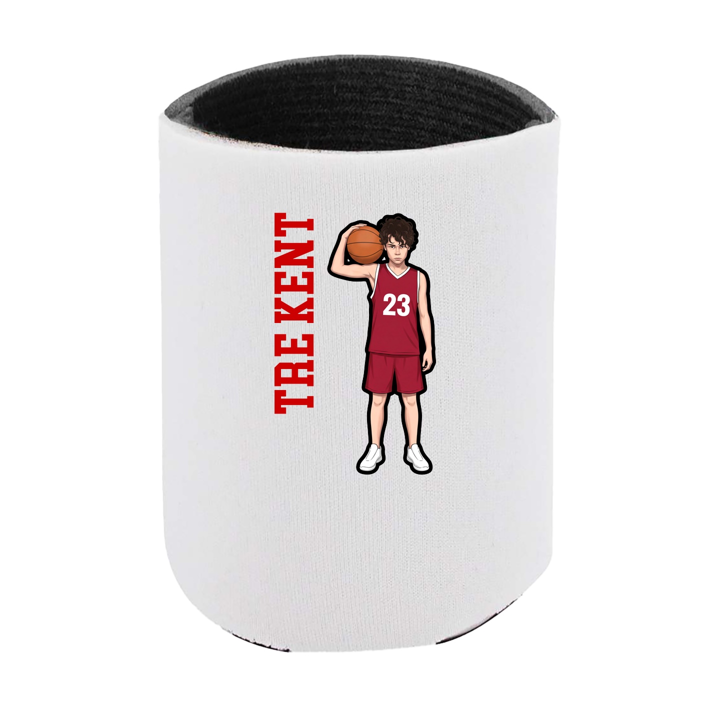 Can Holder — Name Vertical in White