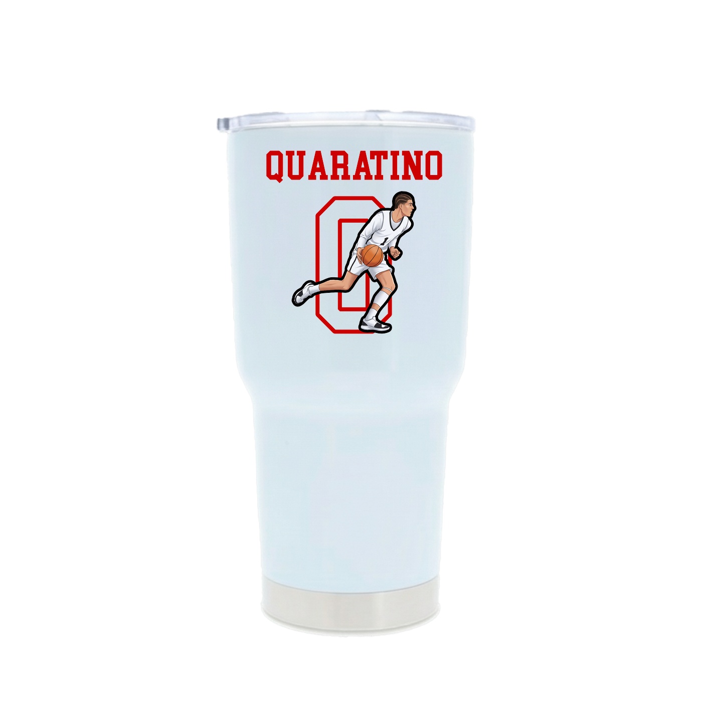 30oz Stainless Steel Tumbler — Shirsey in White
