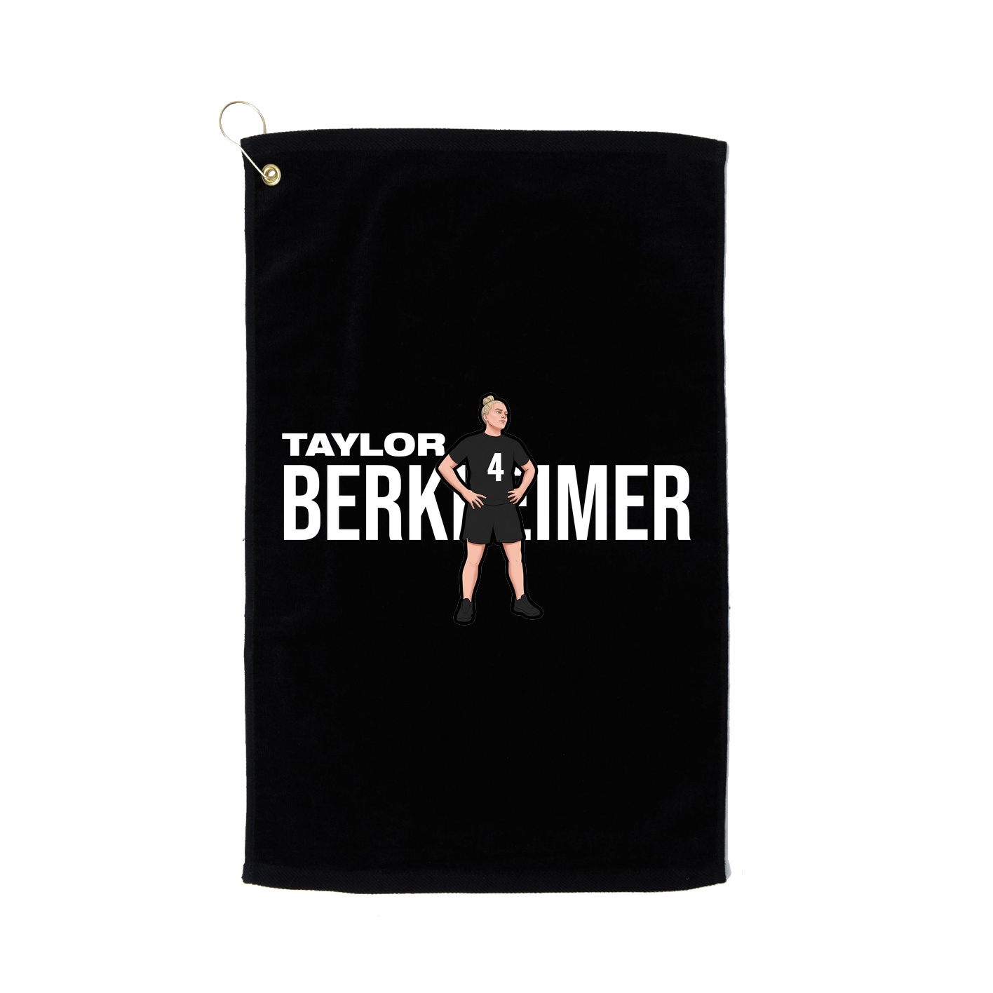 Golf Towel — Player Name in Black