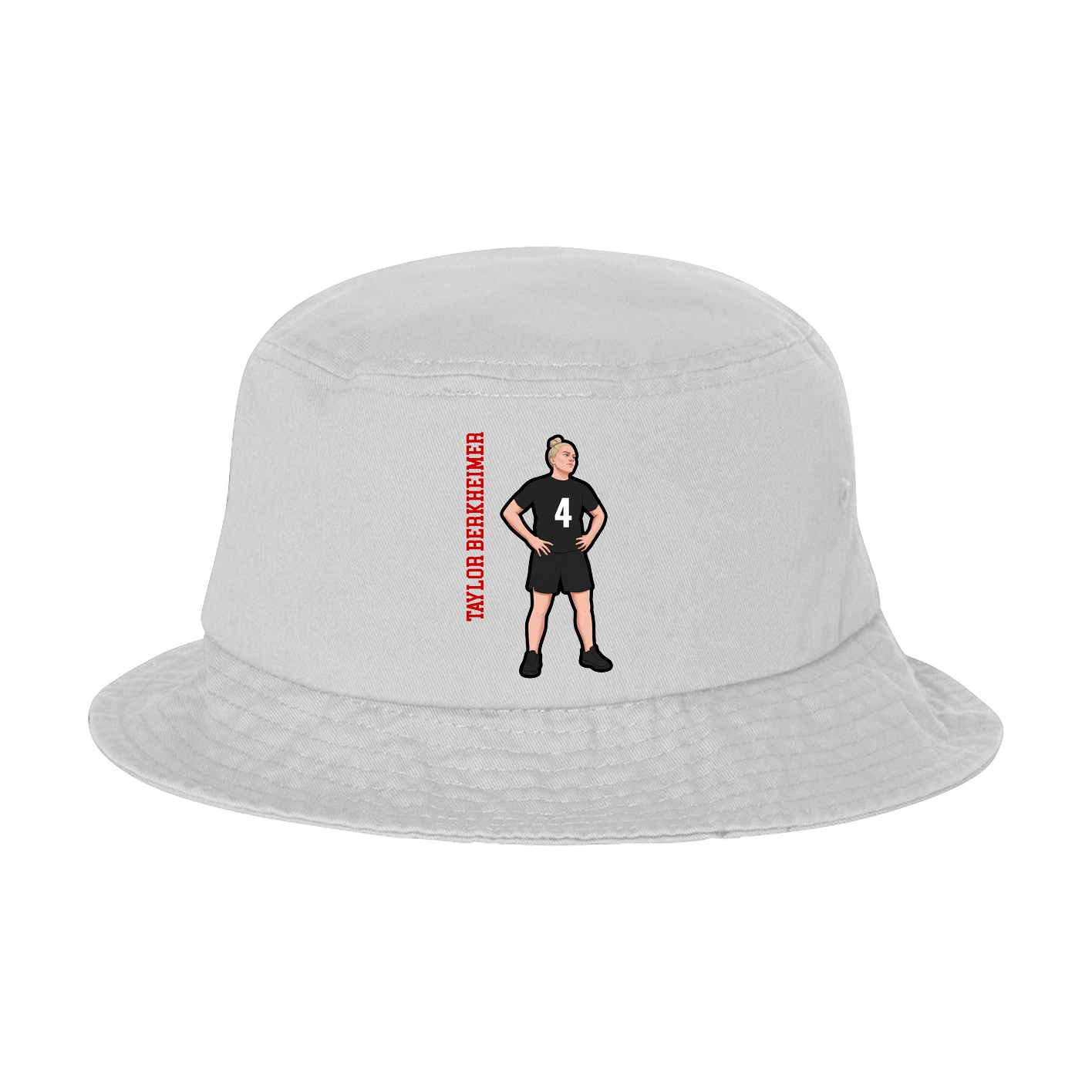 Bucket Cap — Name Vertical in White