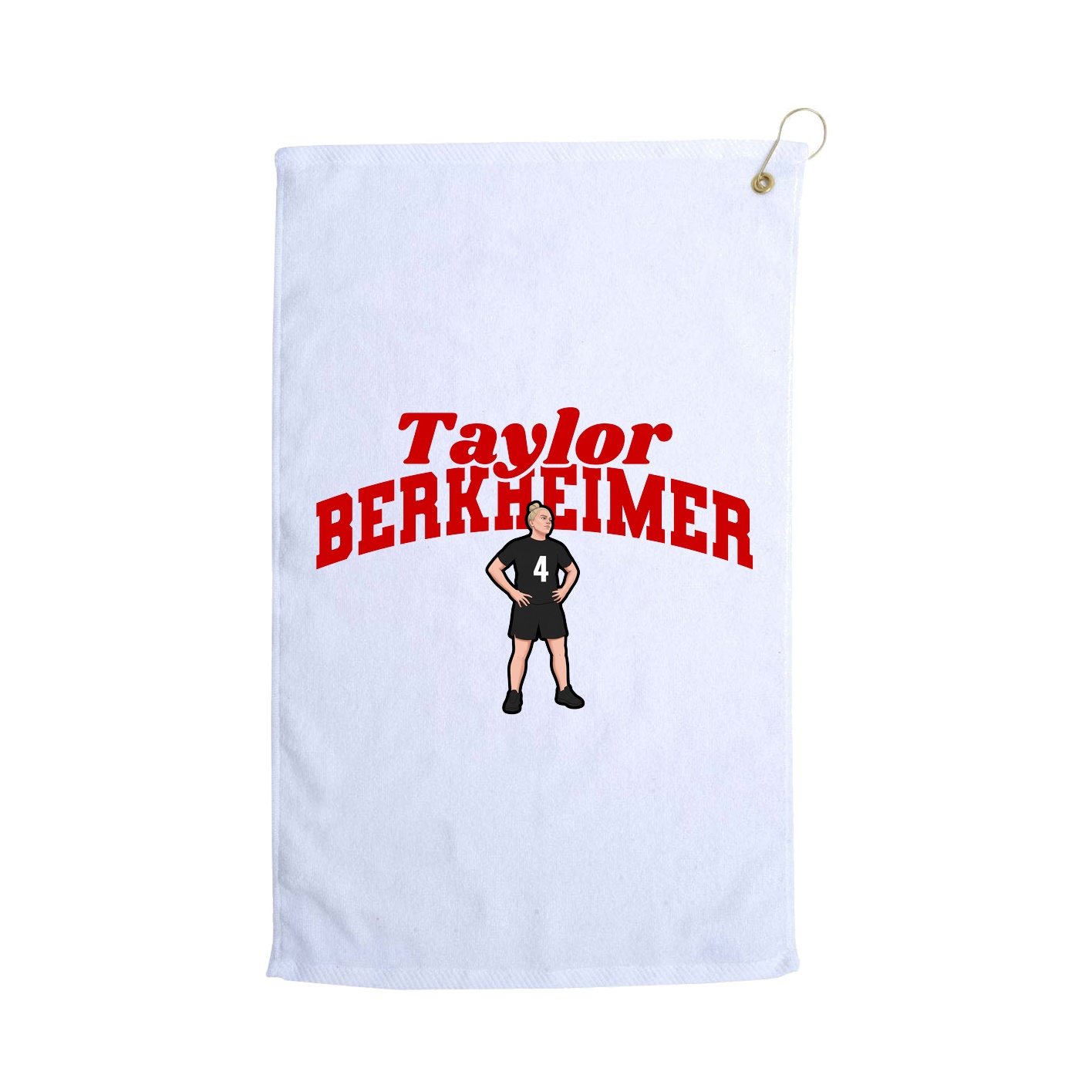 Golf Towel — Signature Arch in White