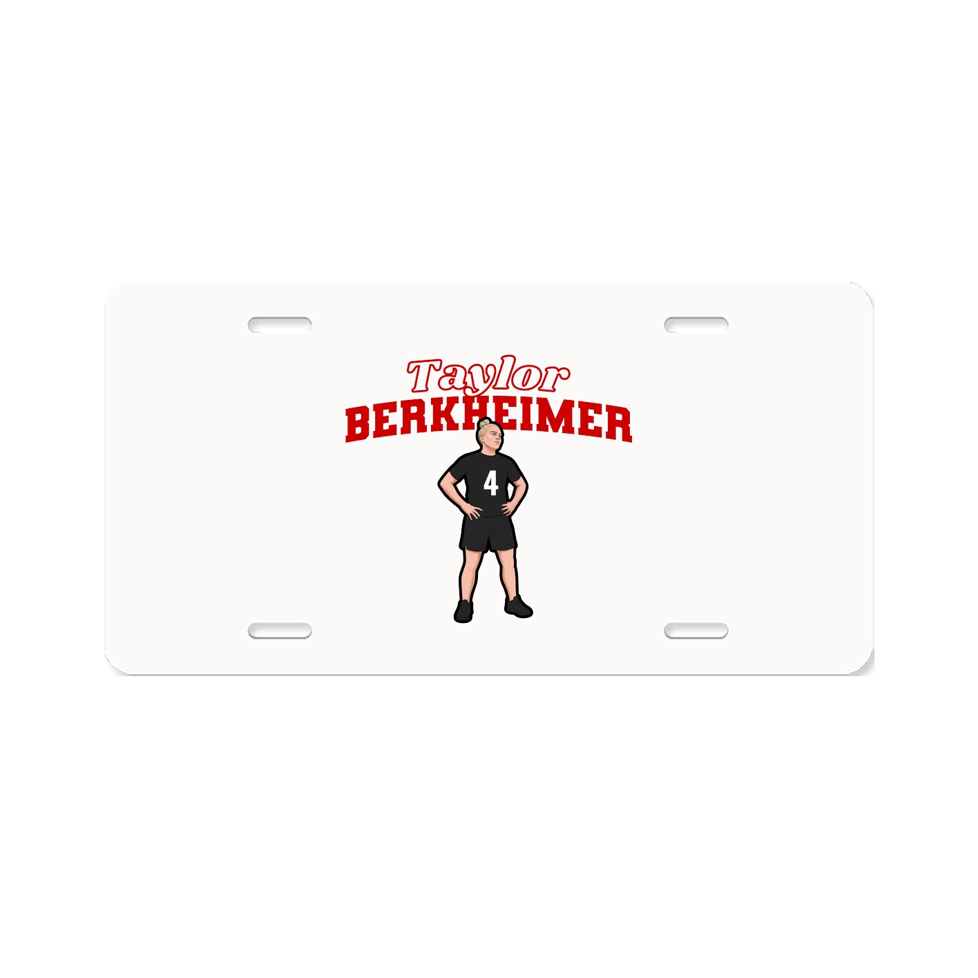 License Plate — Name Arch in Classic