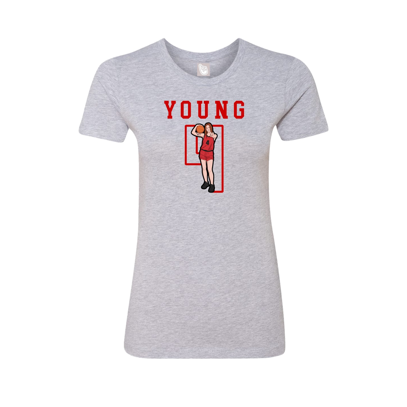 Fitted Women's Tee — Shirsey in Grey