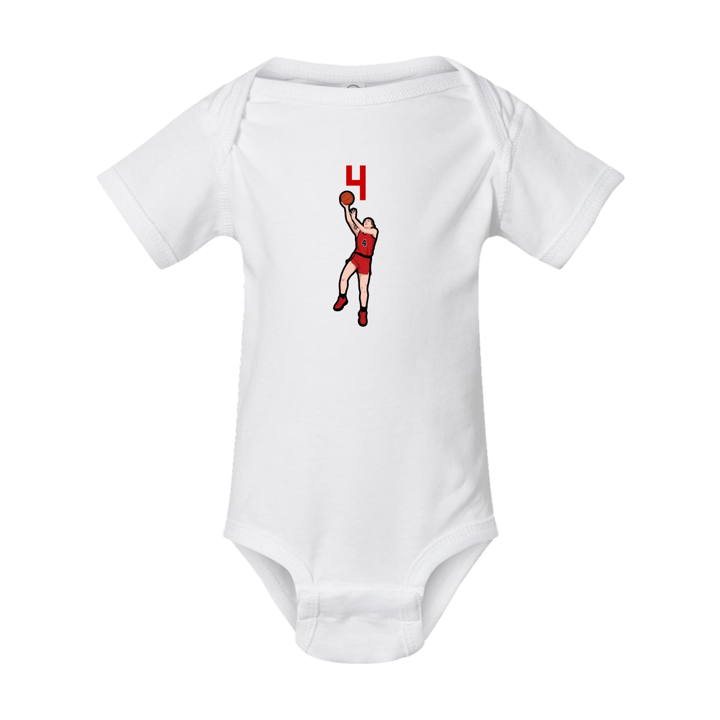 Baby Onesie — Number Top in White