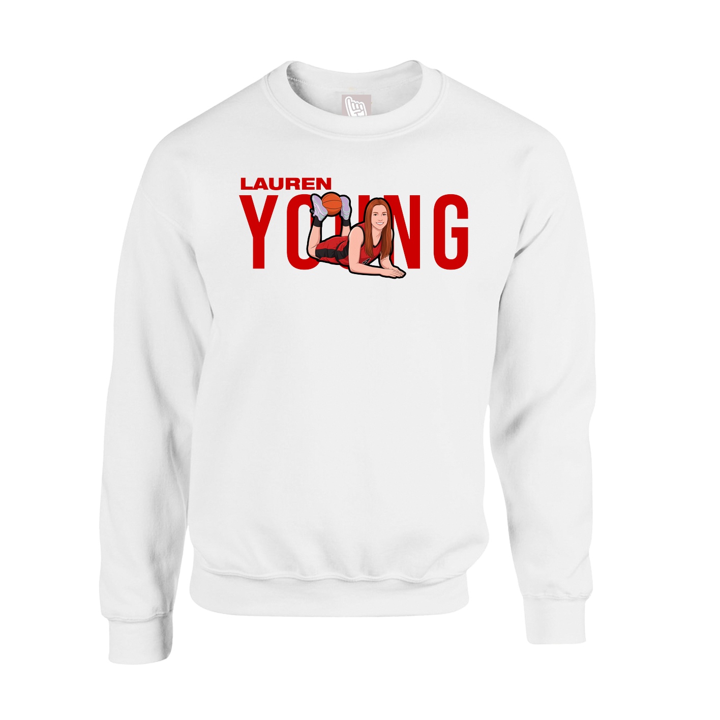 Fleece Crew — Player Name in White