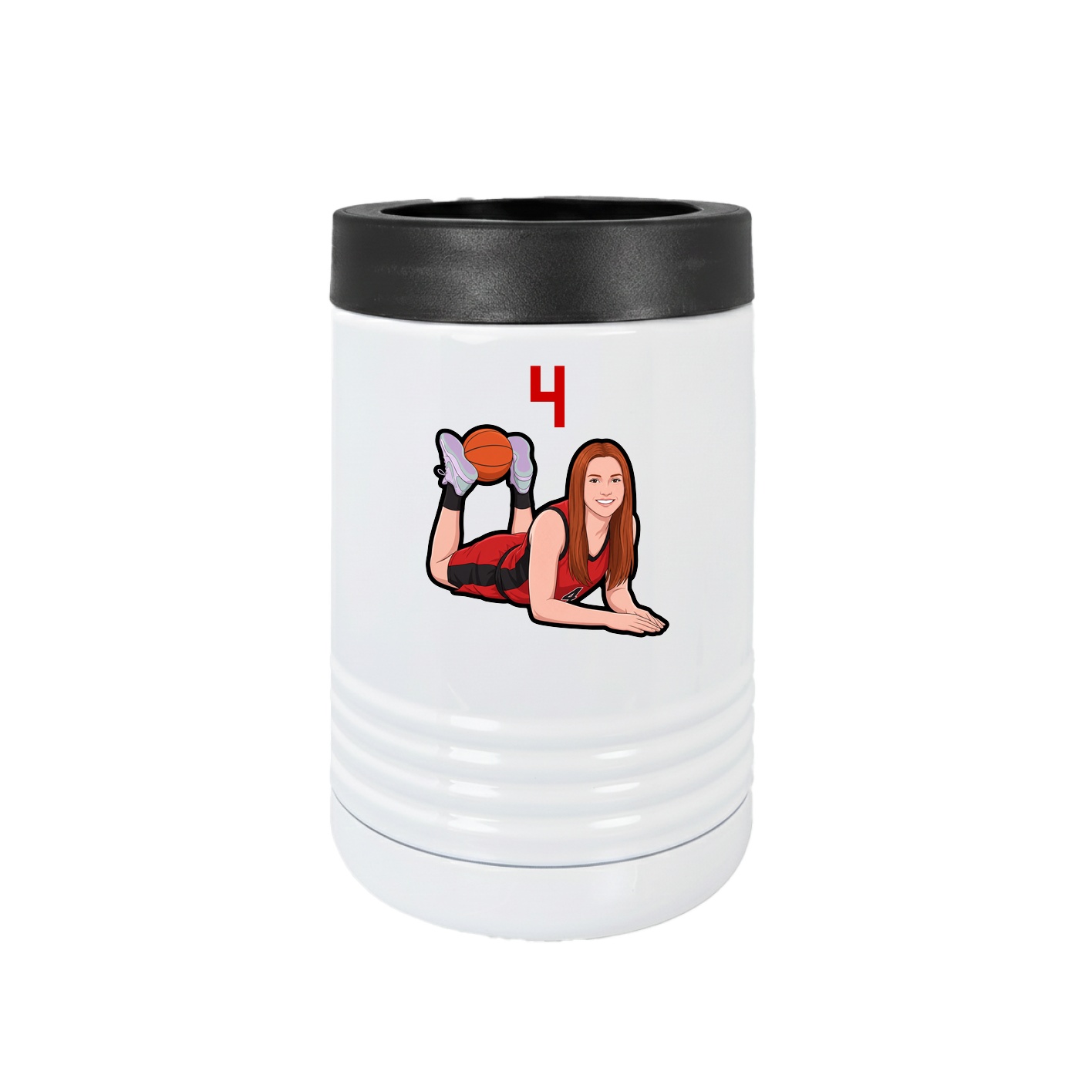 Beverage Holder — Number Top in White