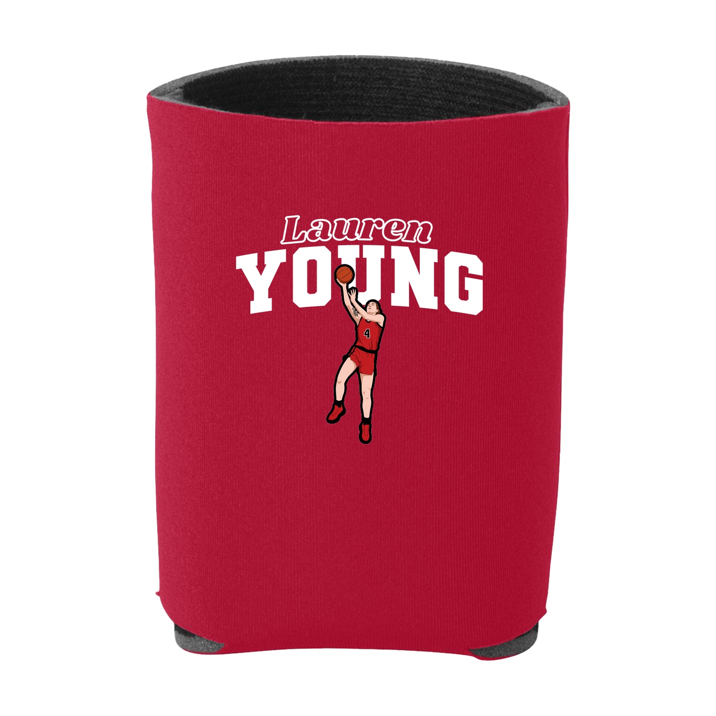 Can Holder — Name Arch in Red