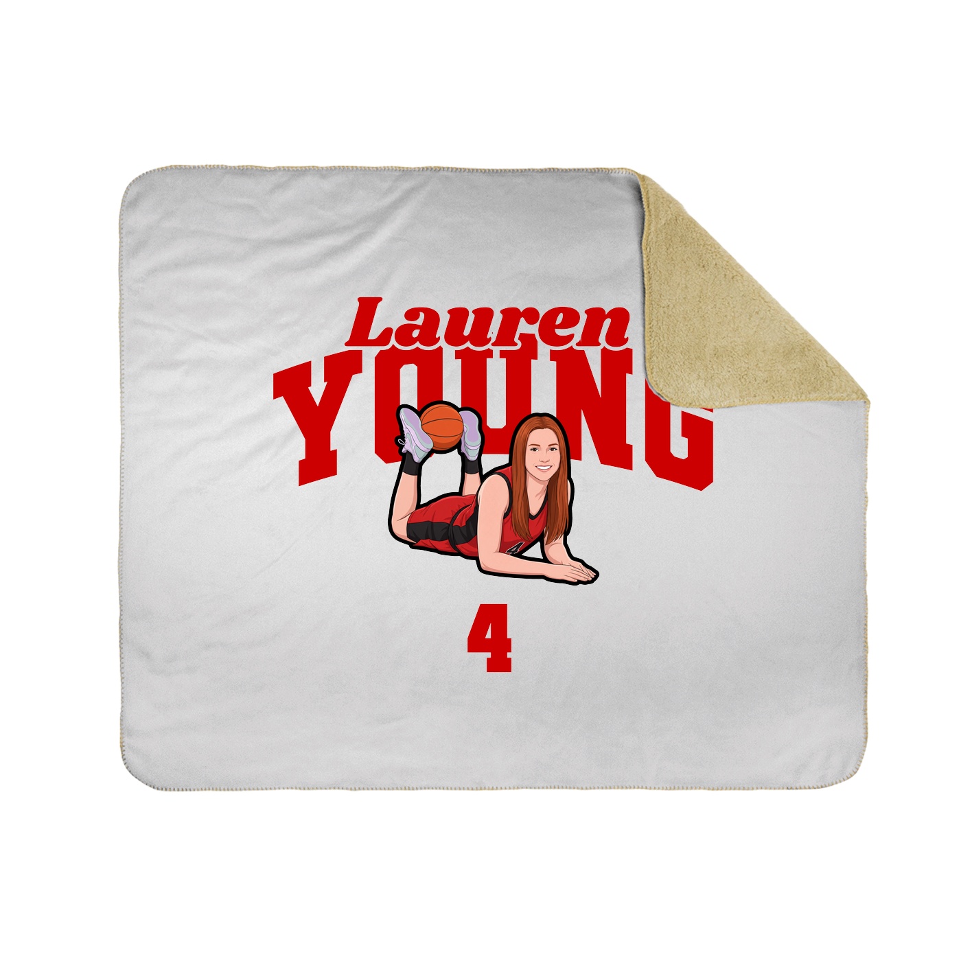Throw Blanket — Signature Arch in White