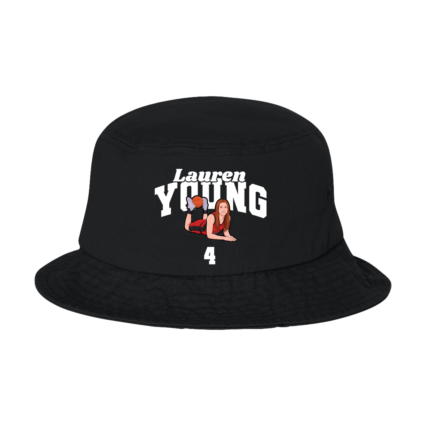 Bucket Cap — Signature Arch in Black