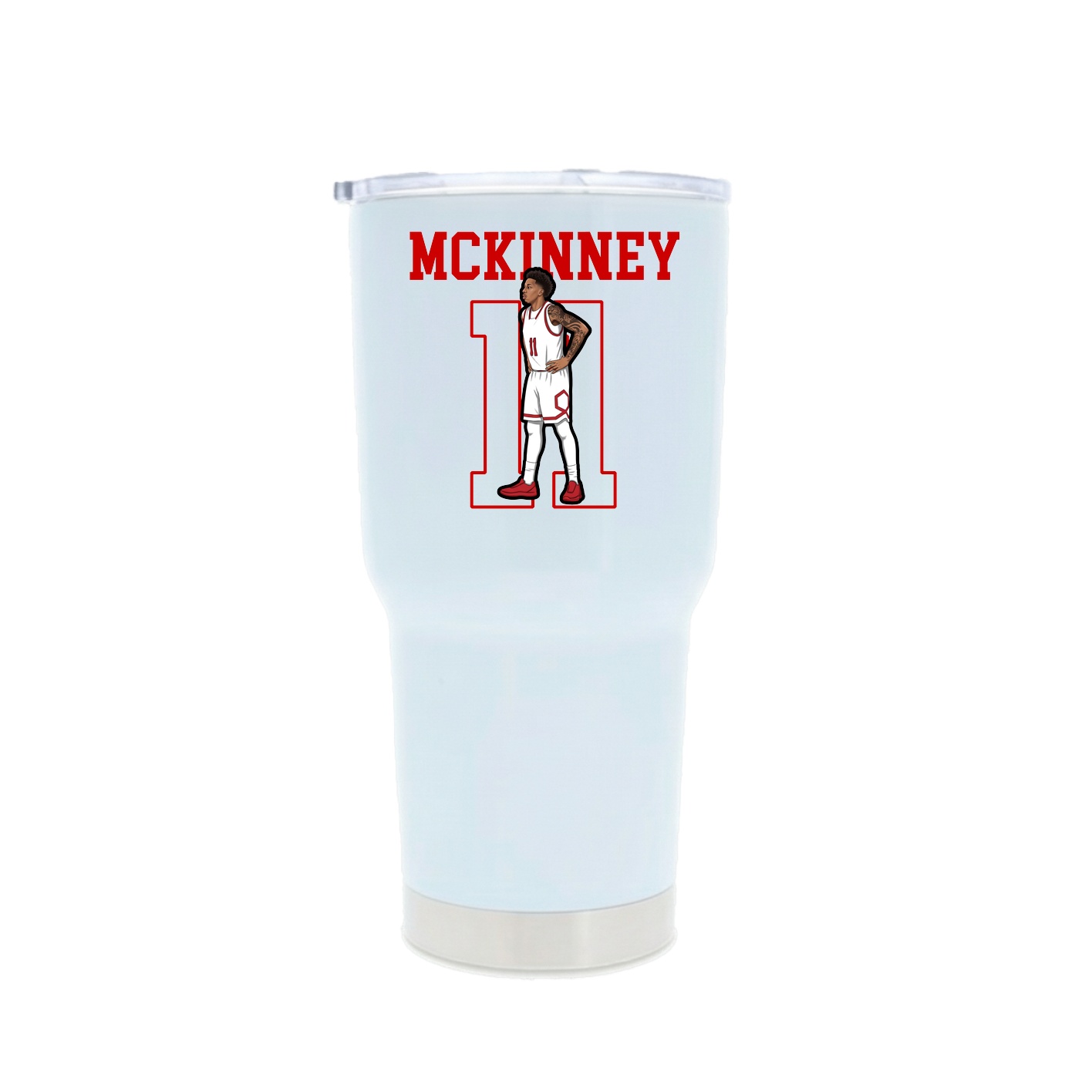 30oz Stainless Steel Tumbler — Shirsey in White