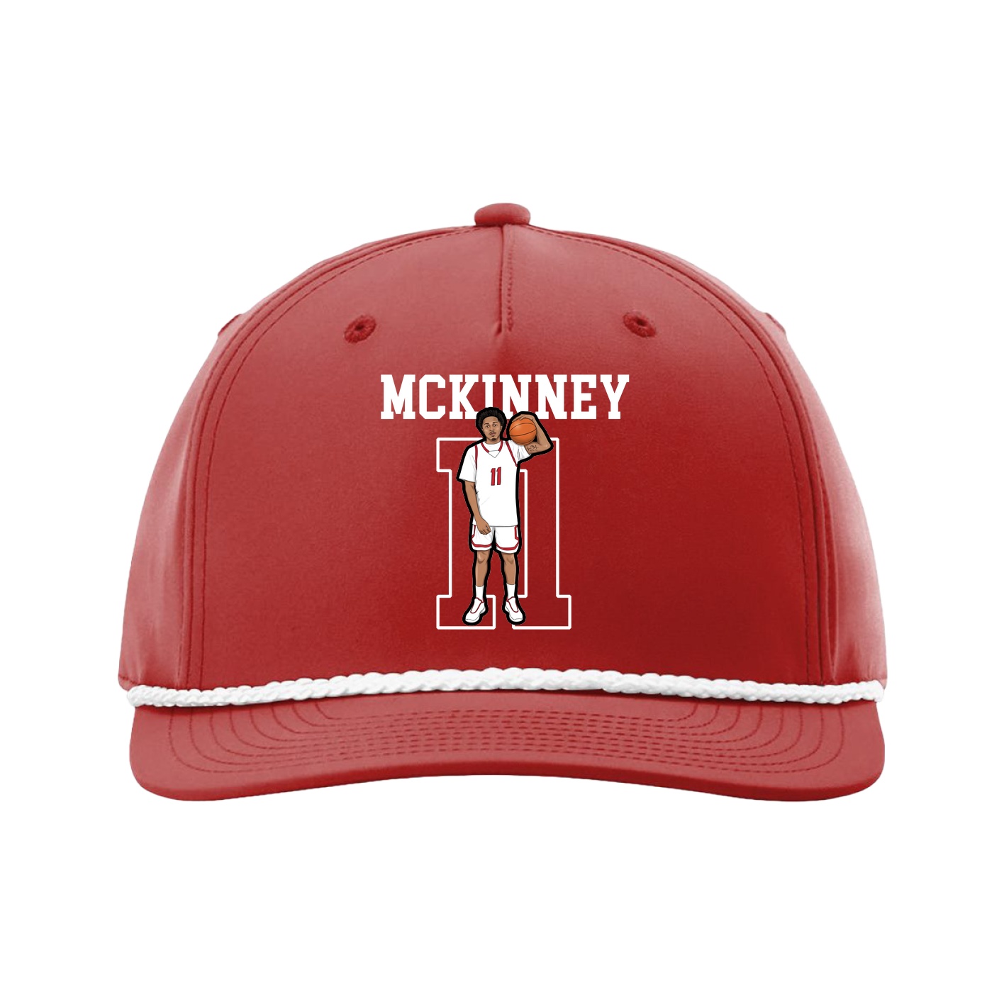 Five-Panel Classic Rope Cap — Shirsey in Red