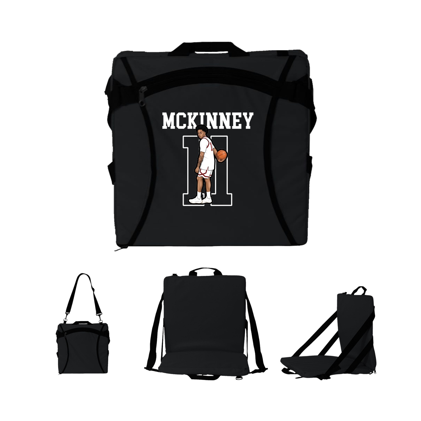 Folding Stadium Seat — Shirsey in Black
