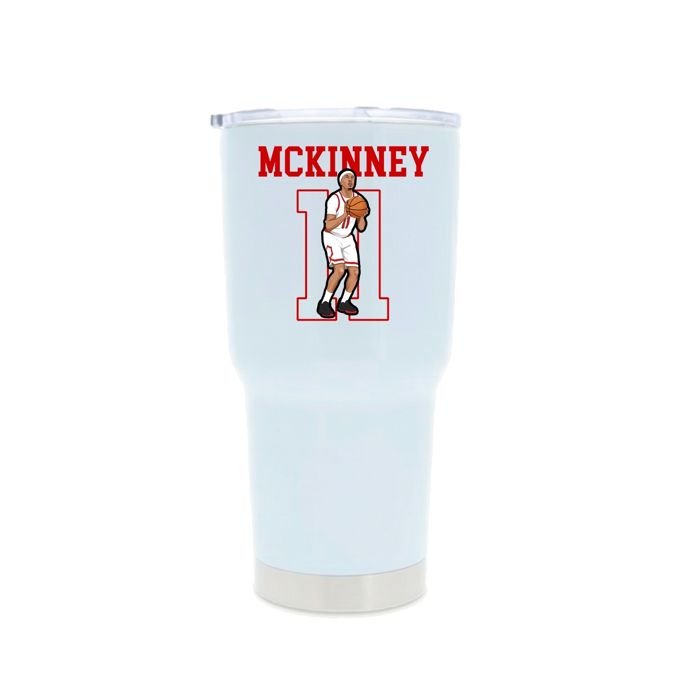 30oz Stainless Steel Tumbler — Shirsey in White