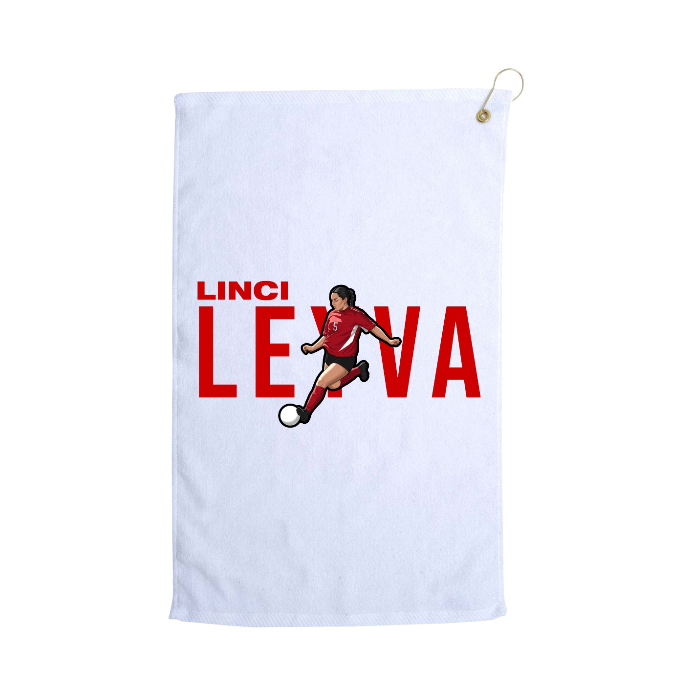 Golf Towel — Player Name in White