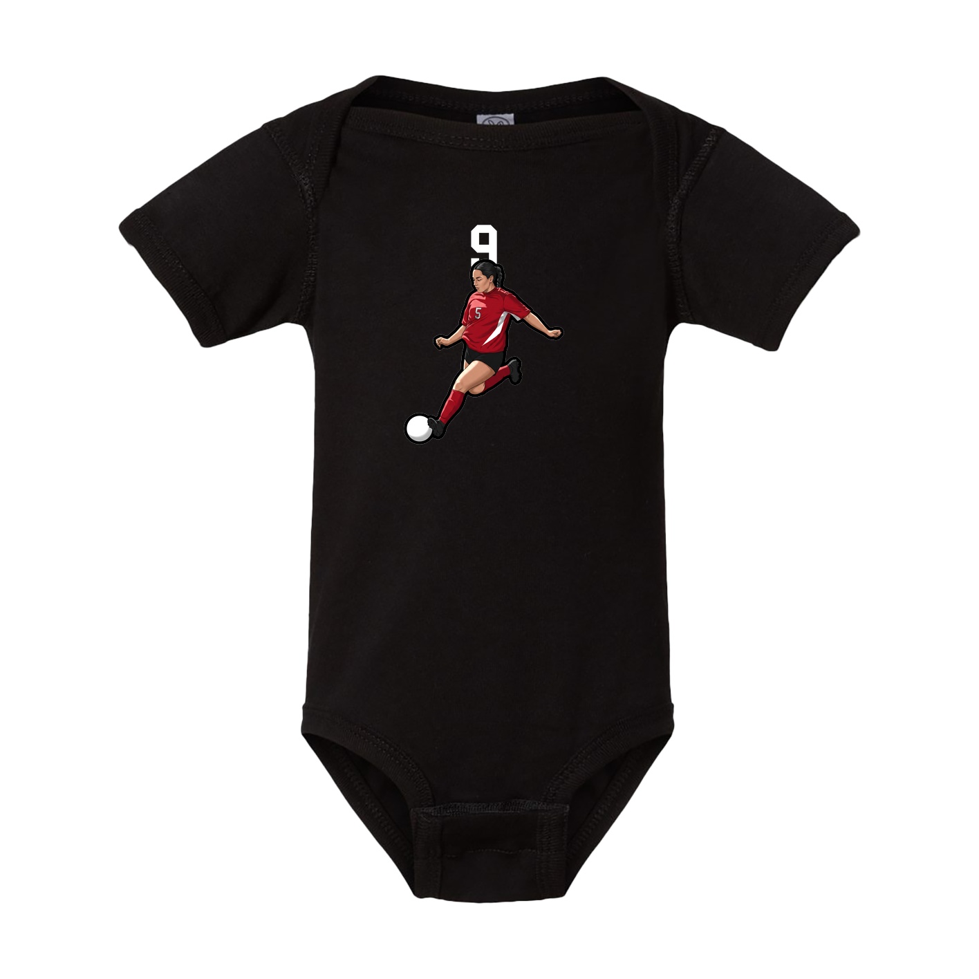 Baby Onesie — Number Top in Black