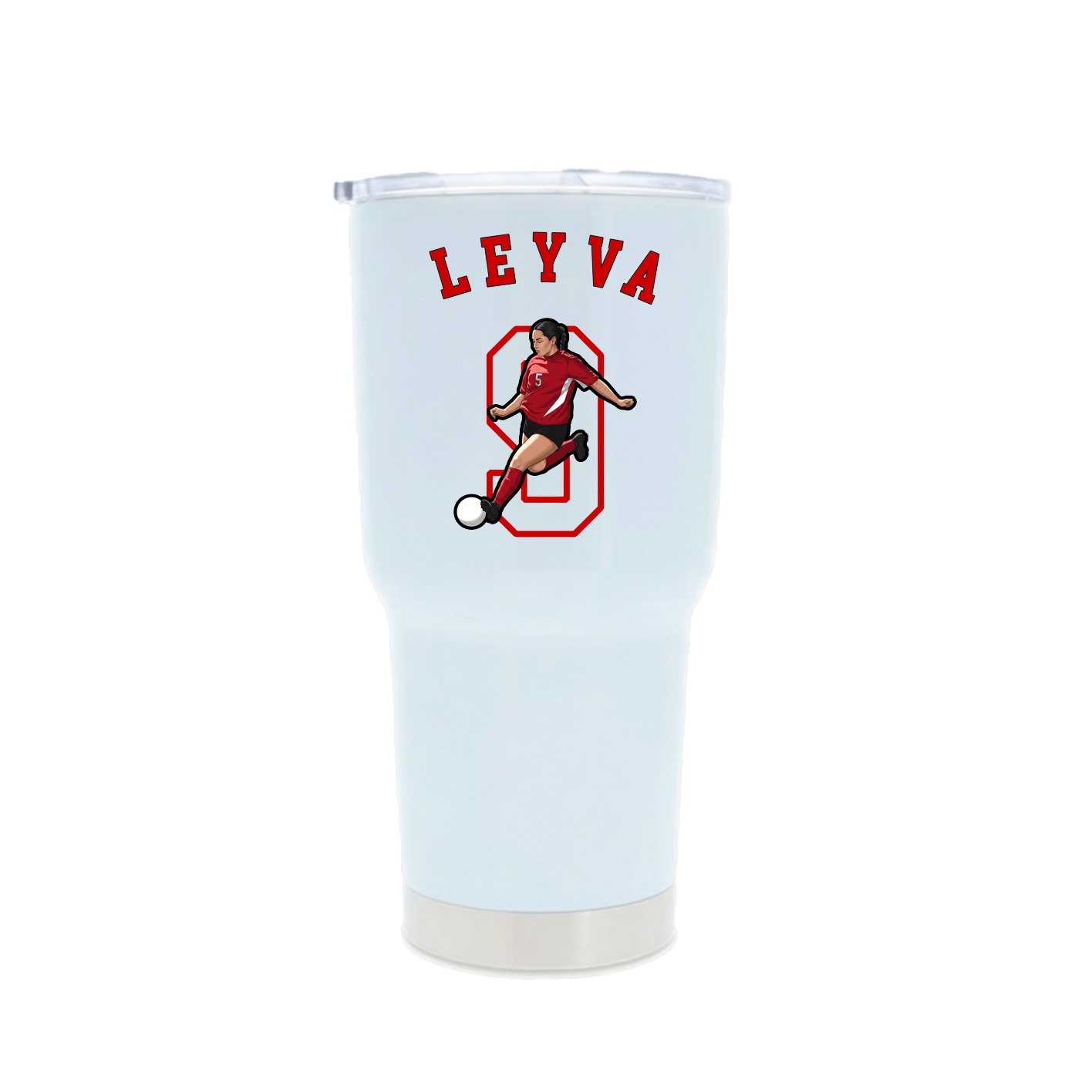 30oz Stainless Steel Tumbler — Shirsey Arch in White