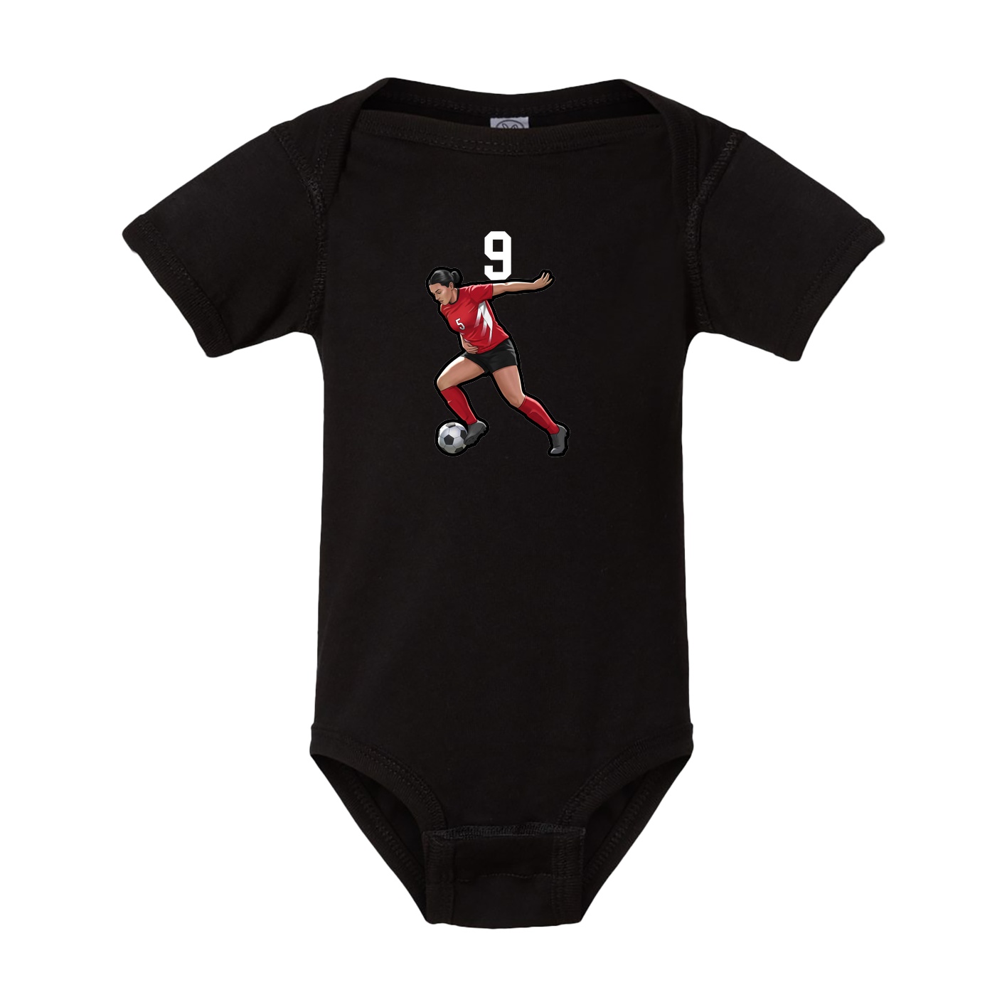 Baby Onesie — Number Top in Black