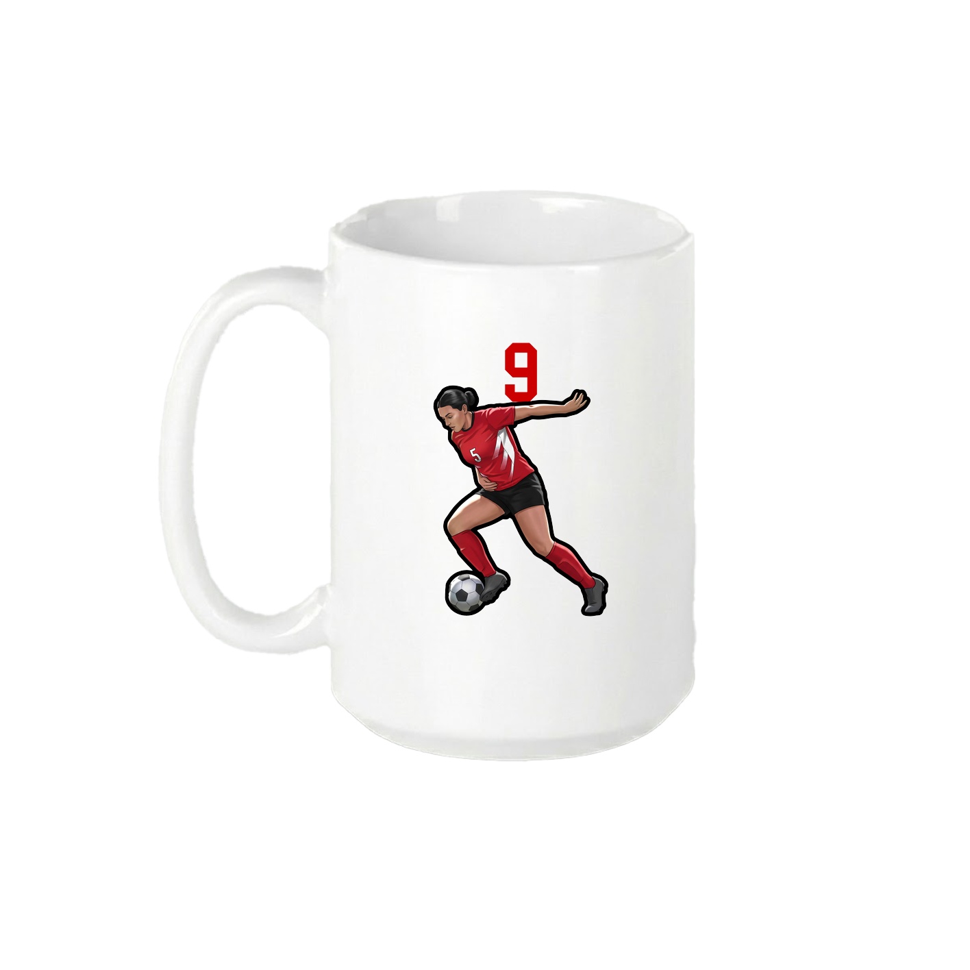 15oz Coffee Mug — Number Top in White