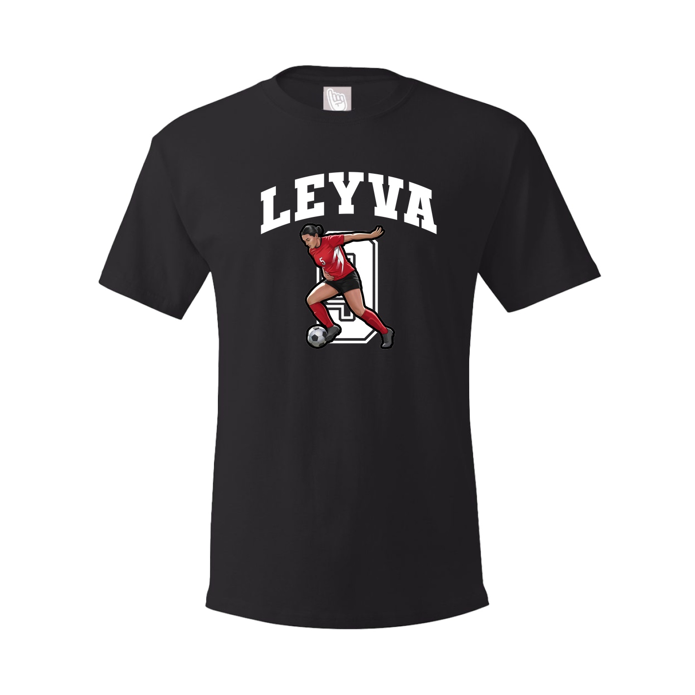 Youth Tee — Number in Black