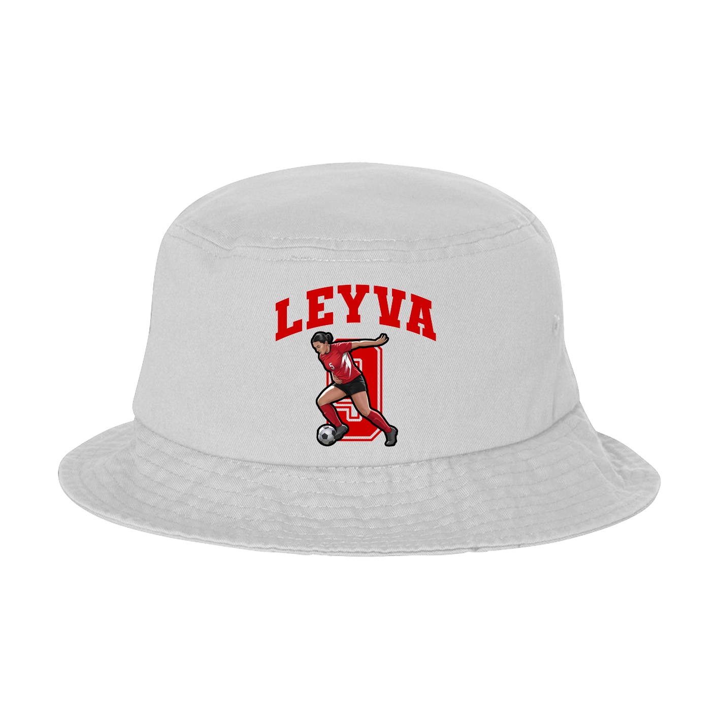 Bucket Cap — Number in White