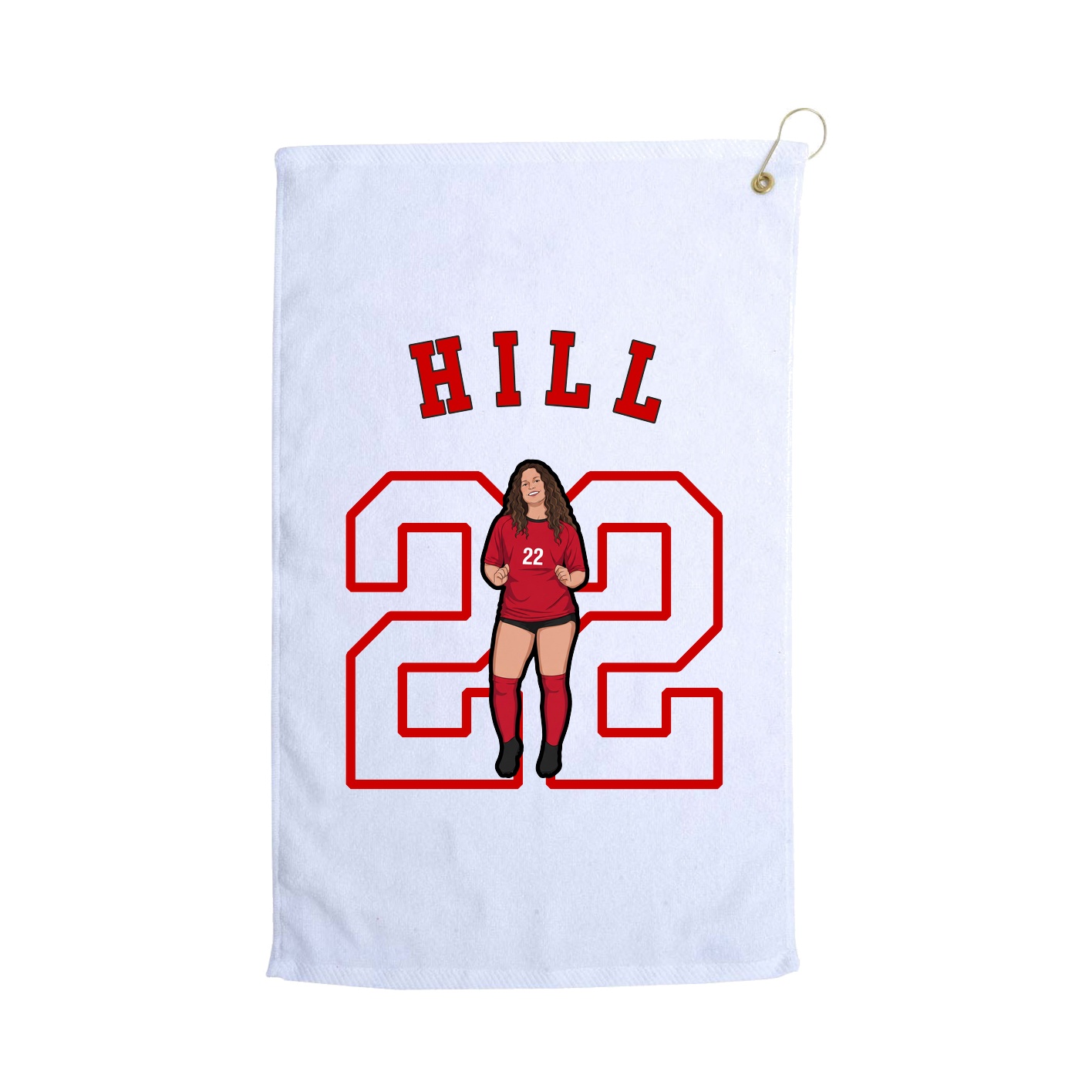 Golf Towel — Shirsey Arch in White