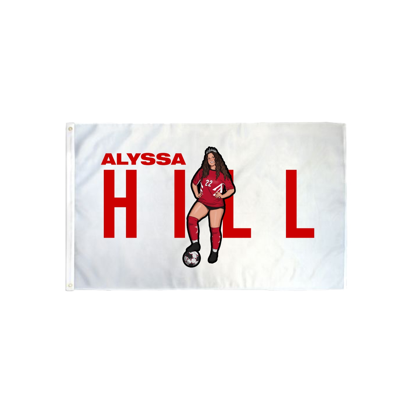 3x5 Flag — Player Name in Classic