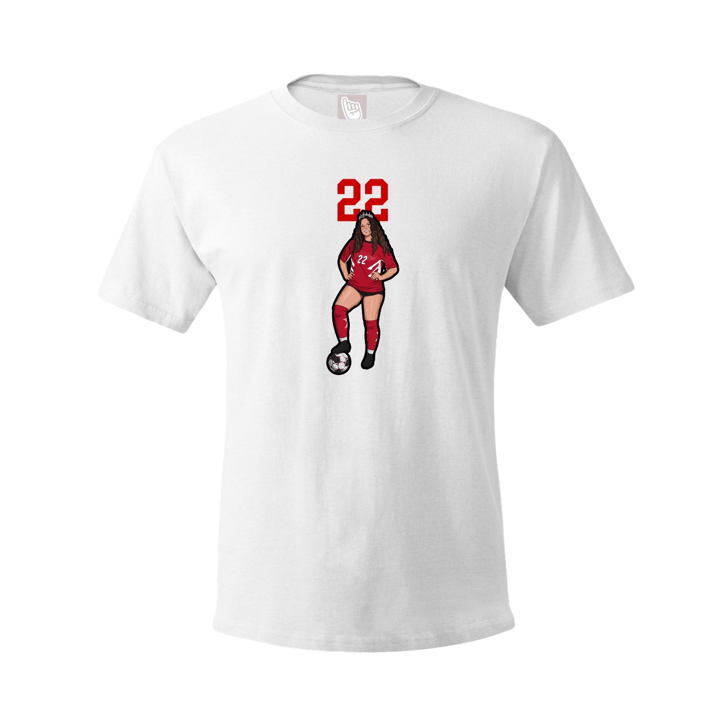 Tee — Number Top in White