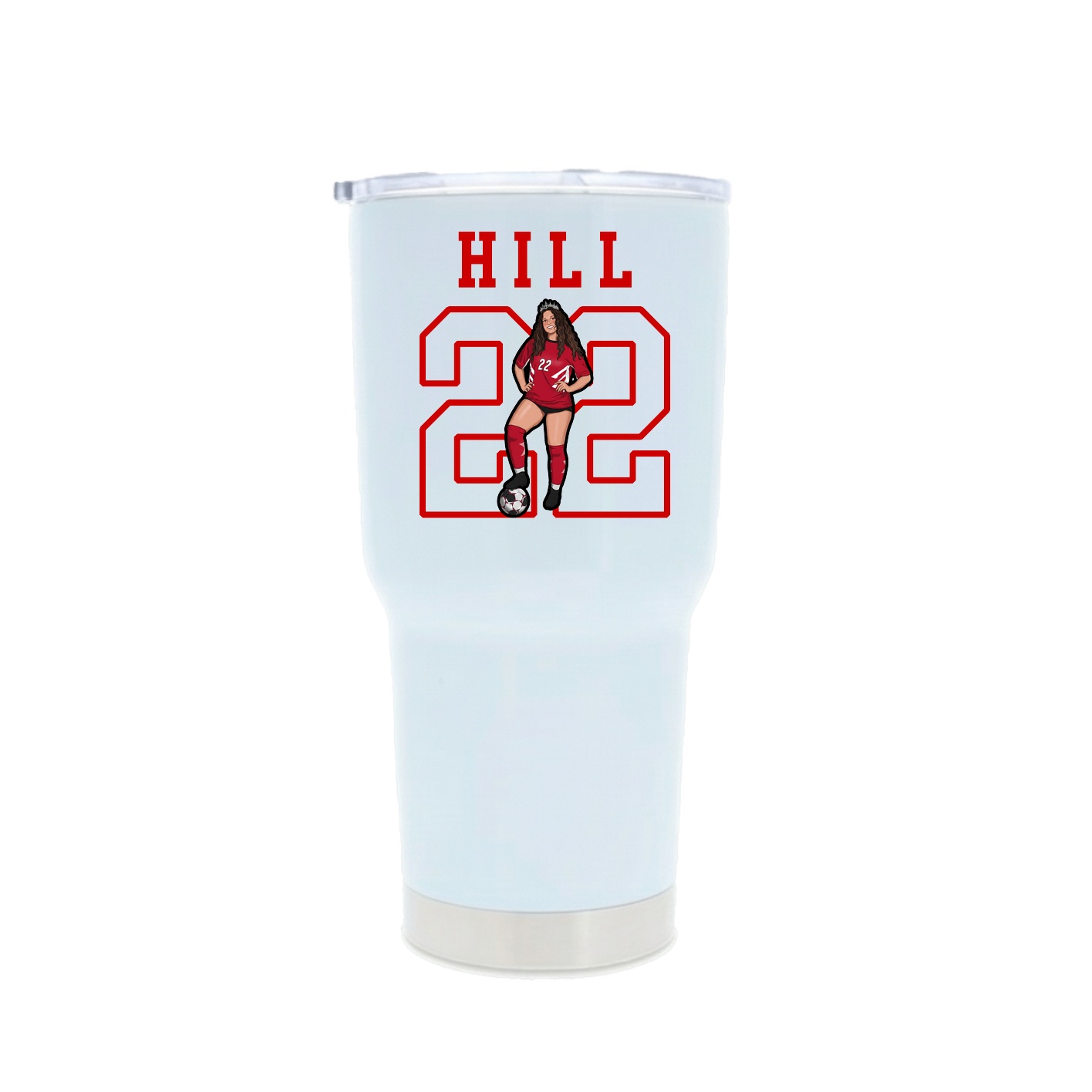 30oz Stainless Steel Tumbler — Shirsey in White
