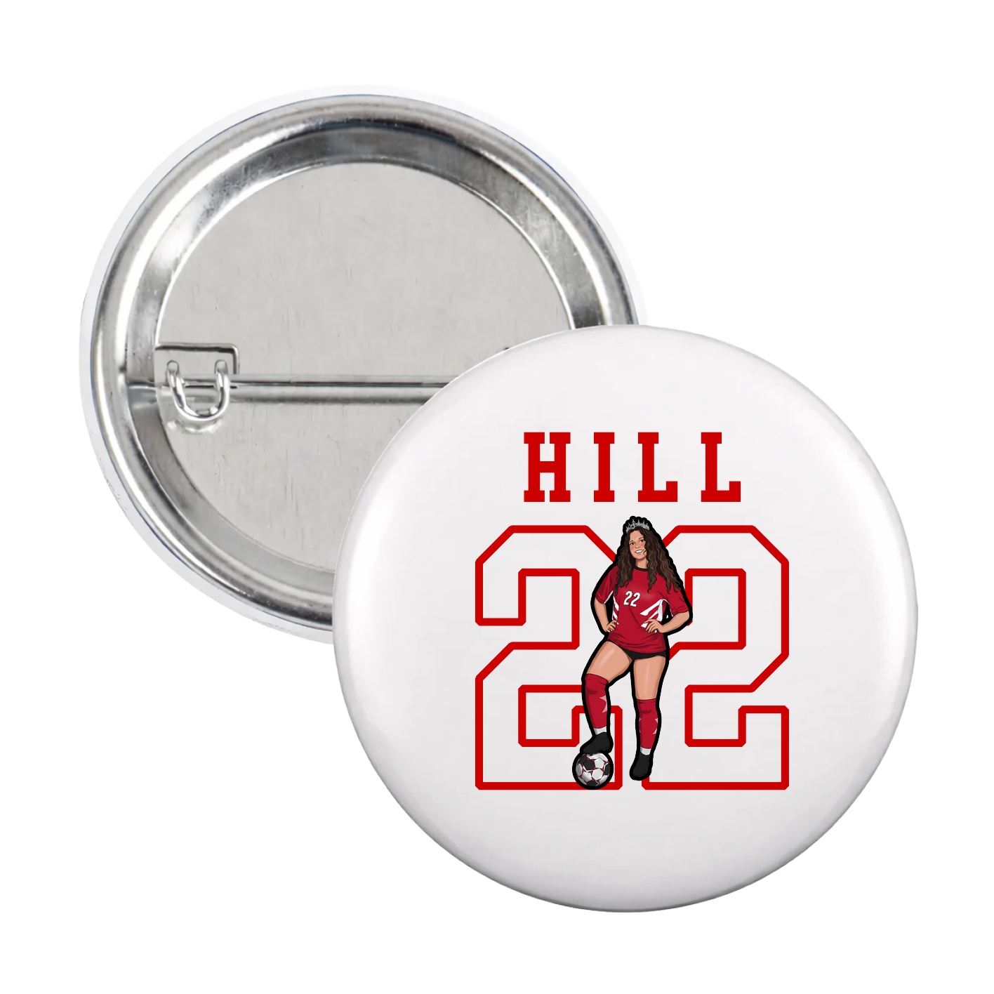 Game Day Button — Shirsey in White