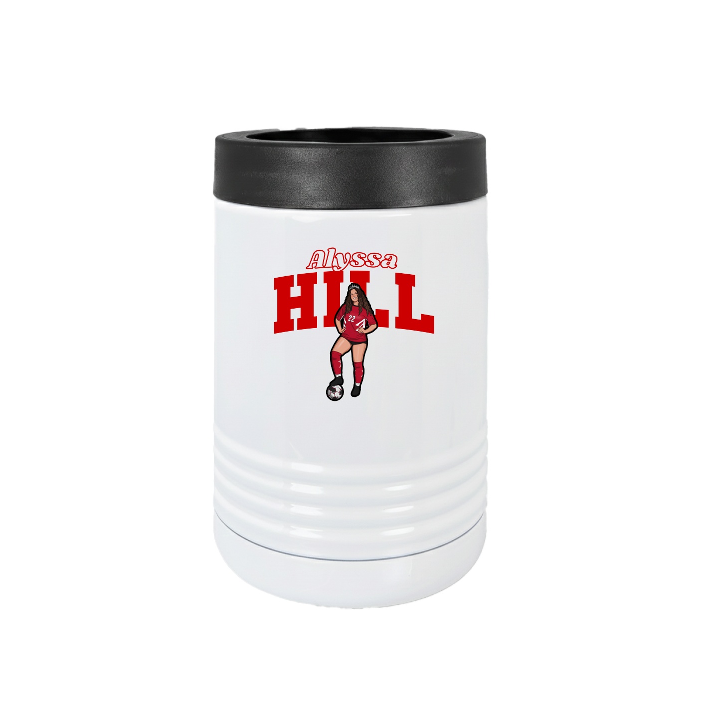 Beverage Holder — Name Arch in White