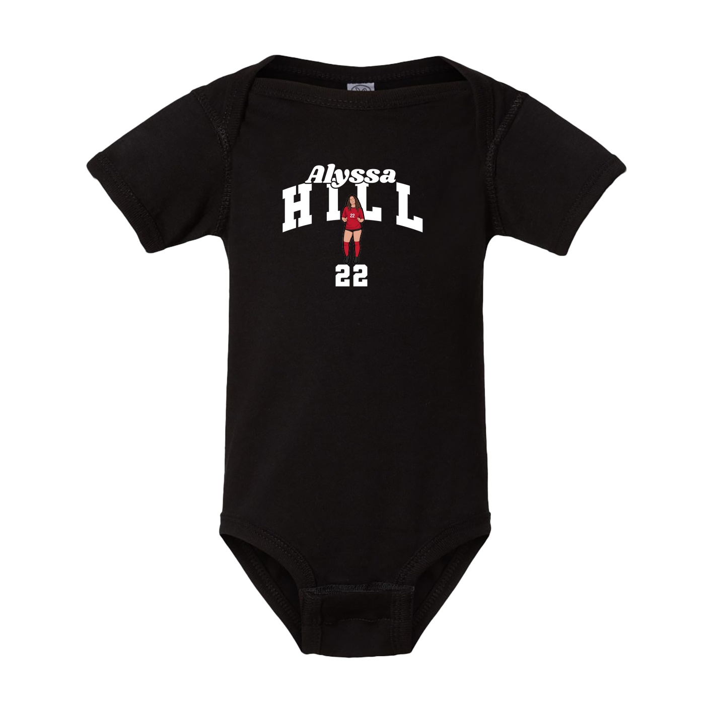 Baby Onesie — Signature Arch in Black