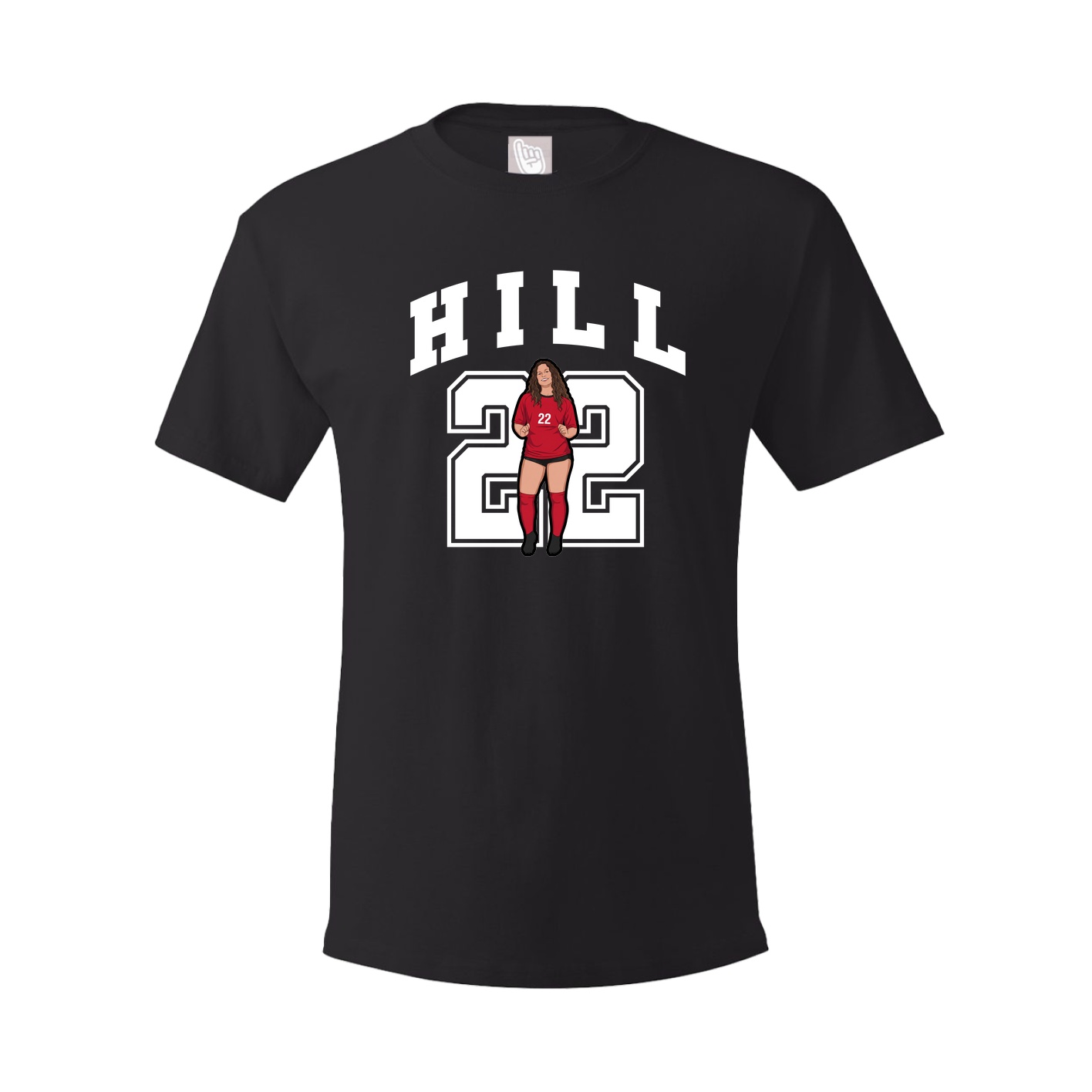 Youth Tee — Number in Black