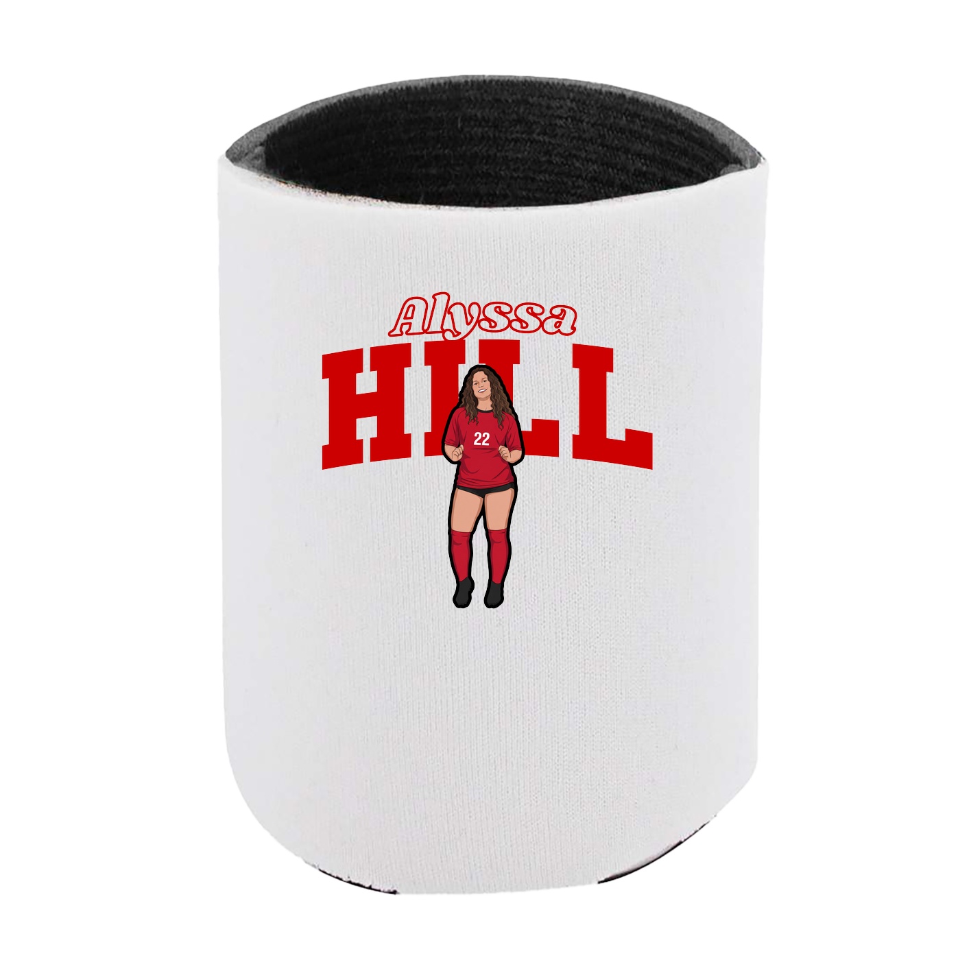 Can Holder — Name Arch in White