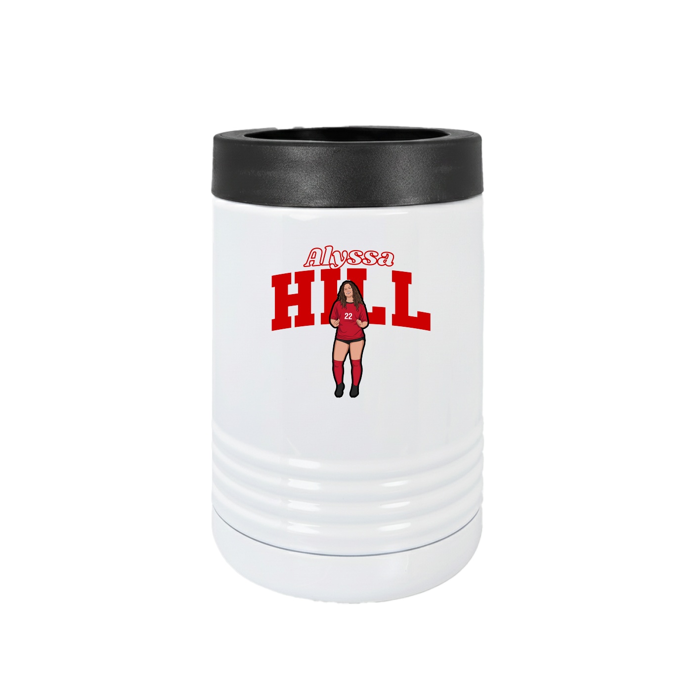 Beverage Holder — Name Arch in White