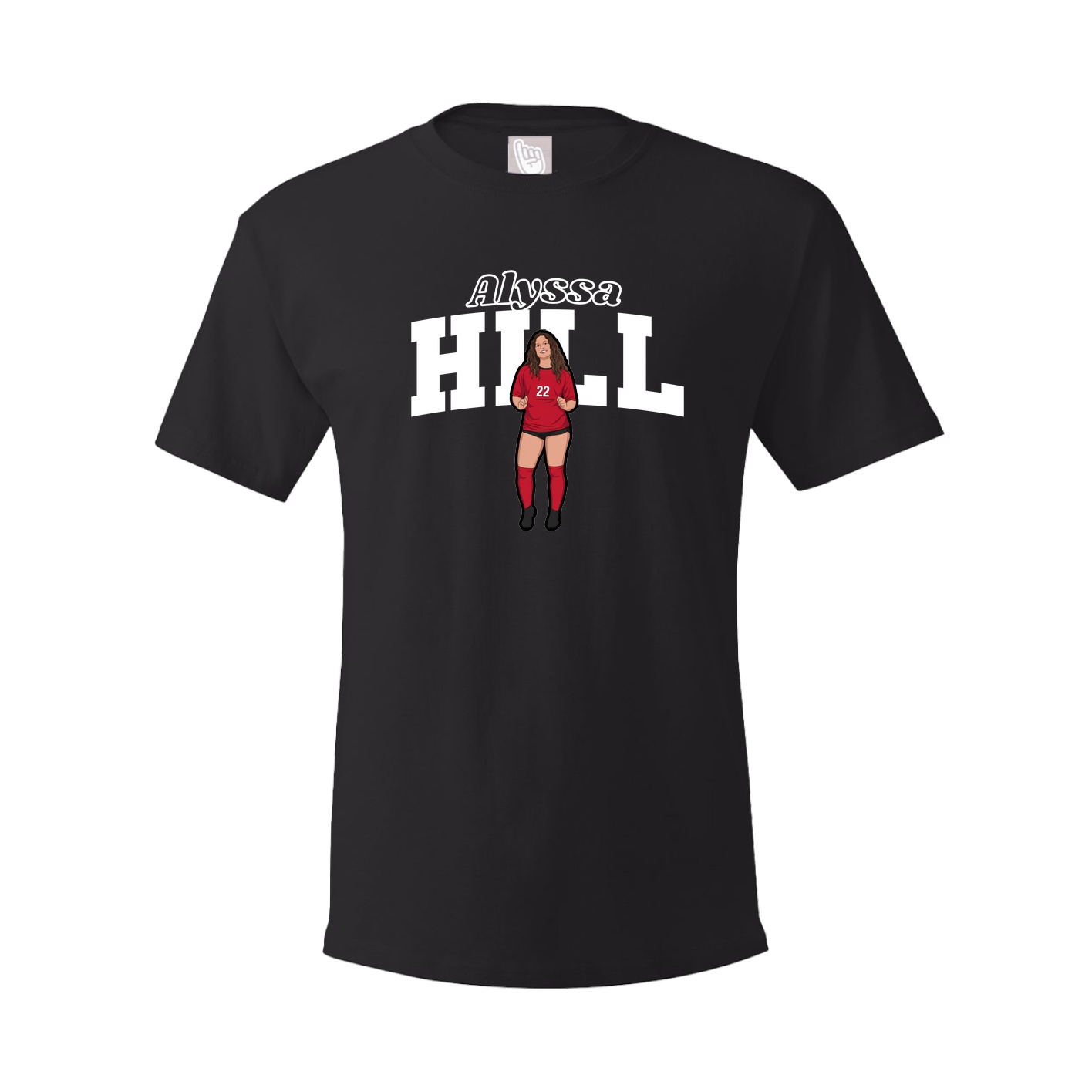 Youth Tee — Name Arch in Black
