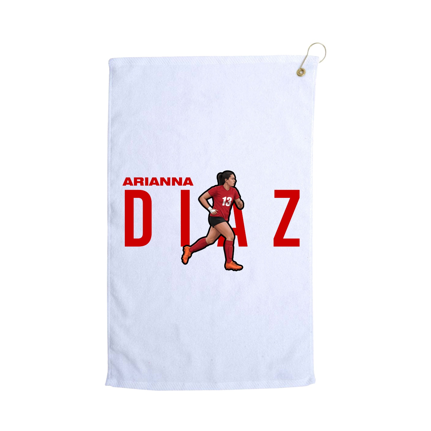 Golf Towel — Player Name in White