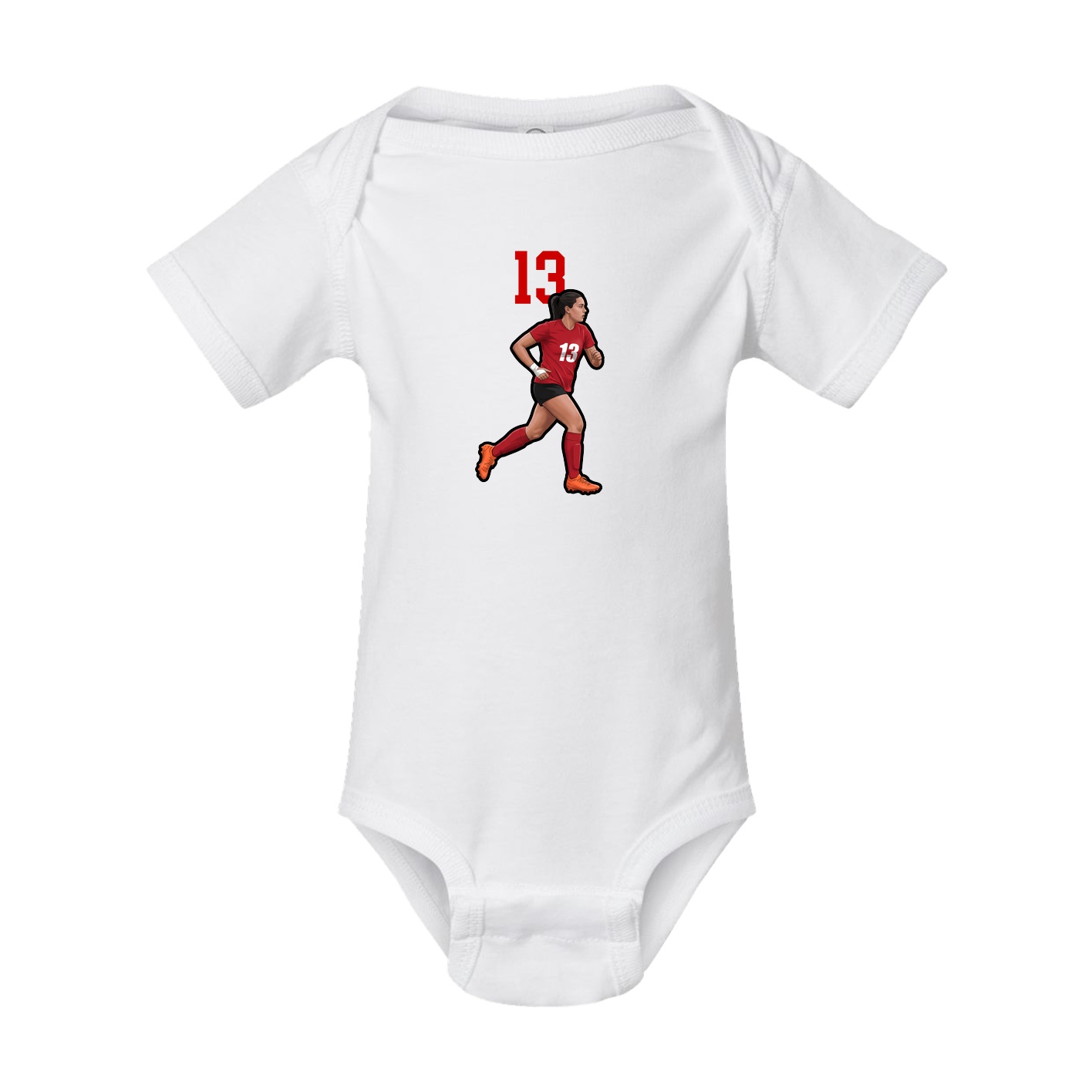 Baby Onesie — Number Top in White